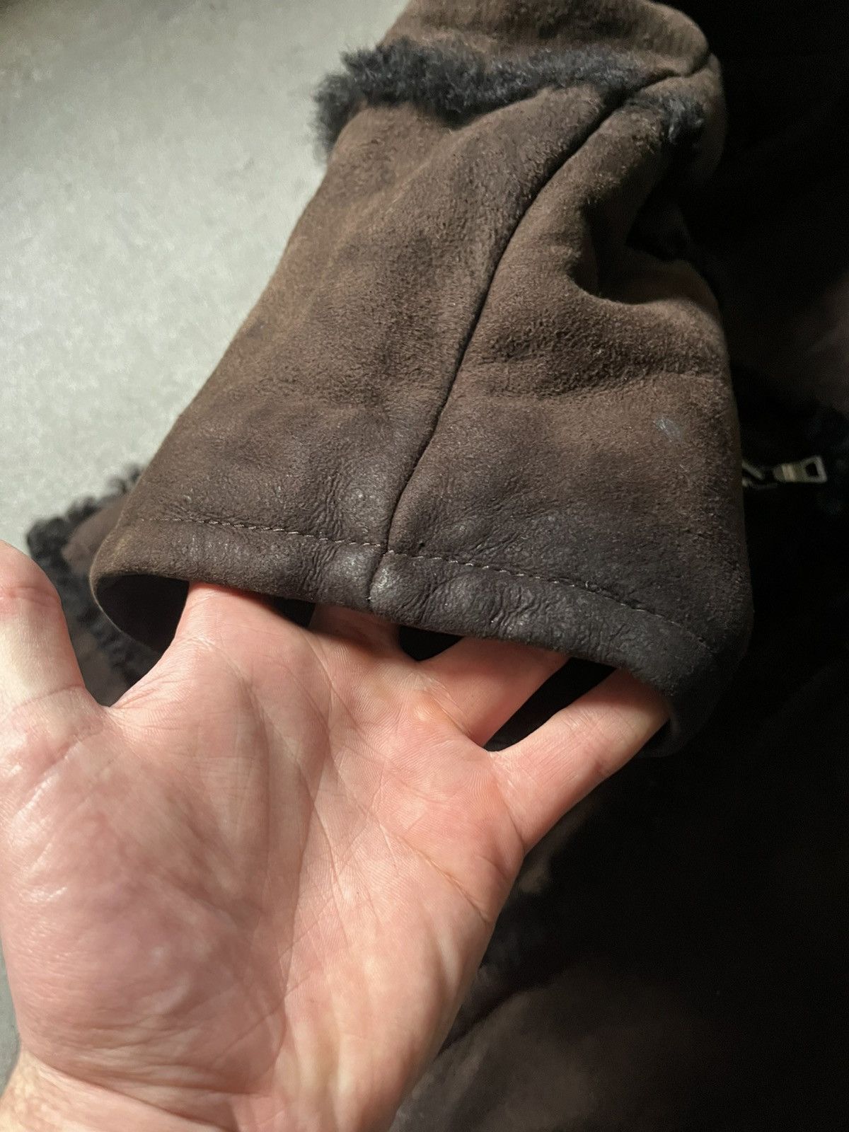 Prada Prada sheep skin shearling brown leather coat Size US L / EU 52-54 / 3 - 9 Thumbnail
