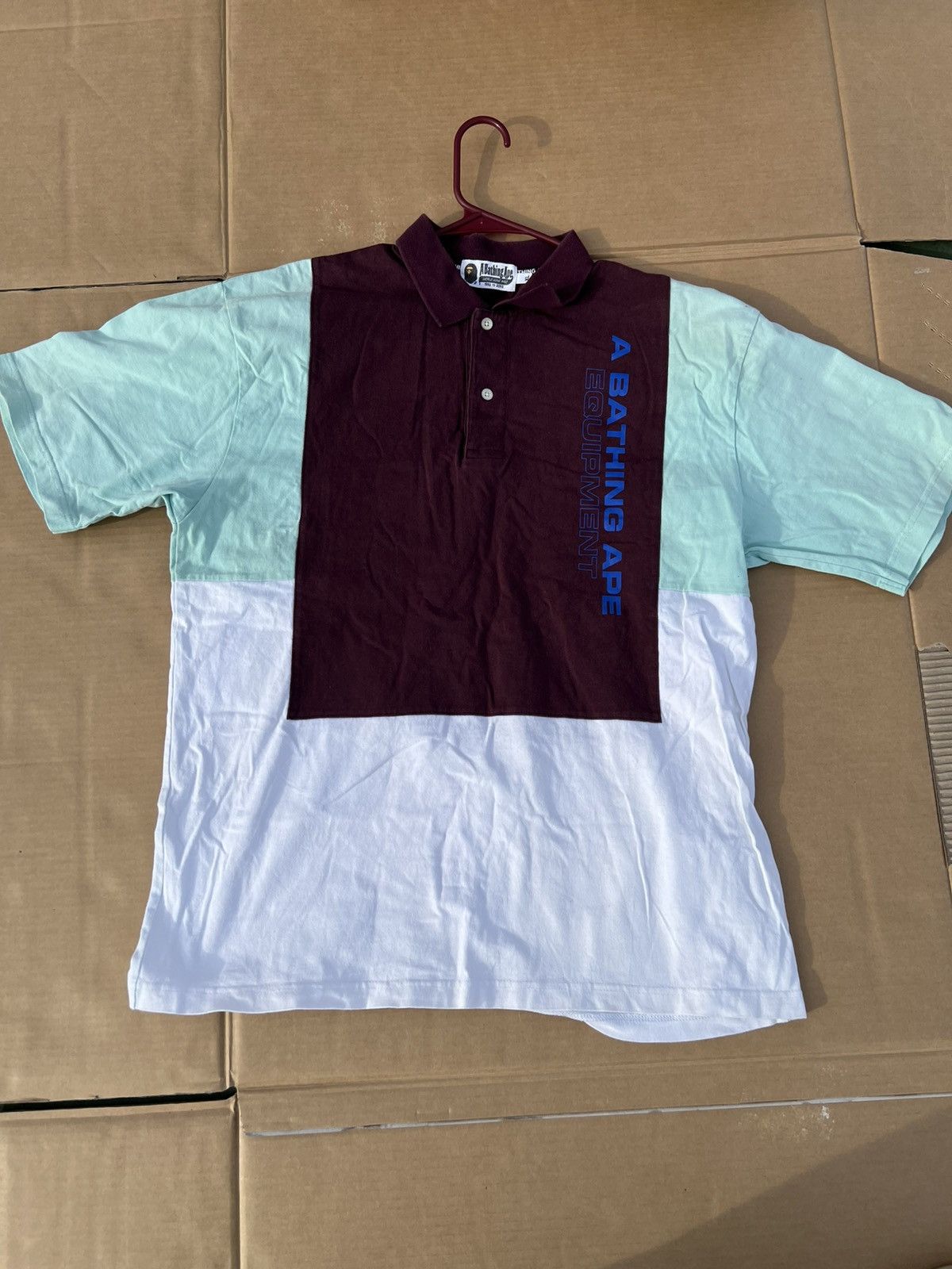 Bape A Bathing Ape Multicolor Polo Size US XL / EU 56 / 4 - 1 Thumbnail