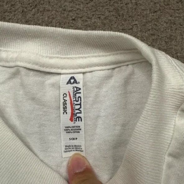 Vintage VINTAGE Alstyle Shirt Men's S White Long Sleeve 90s - Water Tour Logo Cotton Regular Crew Neck T-Shirt Size US S / EU 44-46 / 1 - 7 Thumbnail