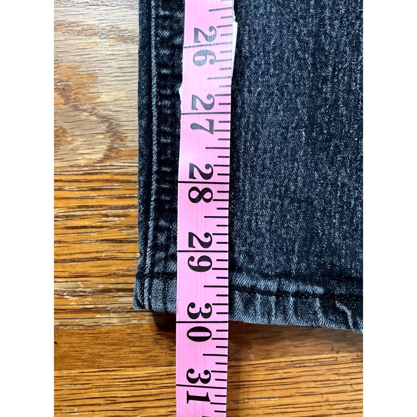 Denime Fashion2Love Jeans Size 13 Black Denim Skinny Classic Women Size 34" / US 12 / IT 48 - 5 Thumbnail