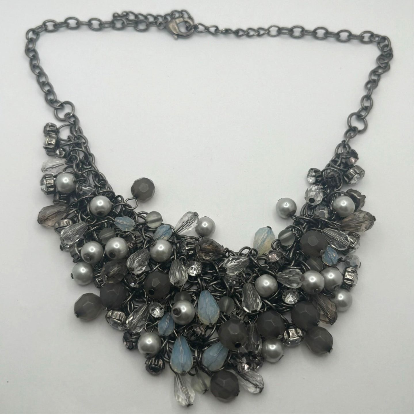Other 90s Silver & Gray Necklace Size ONE SIZE - 4 Thumbnail