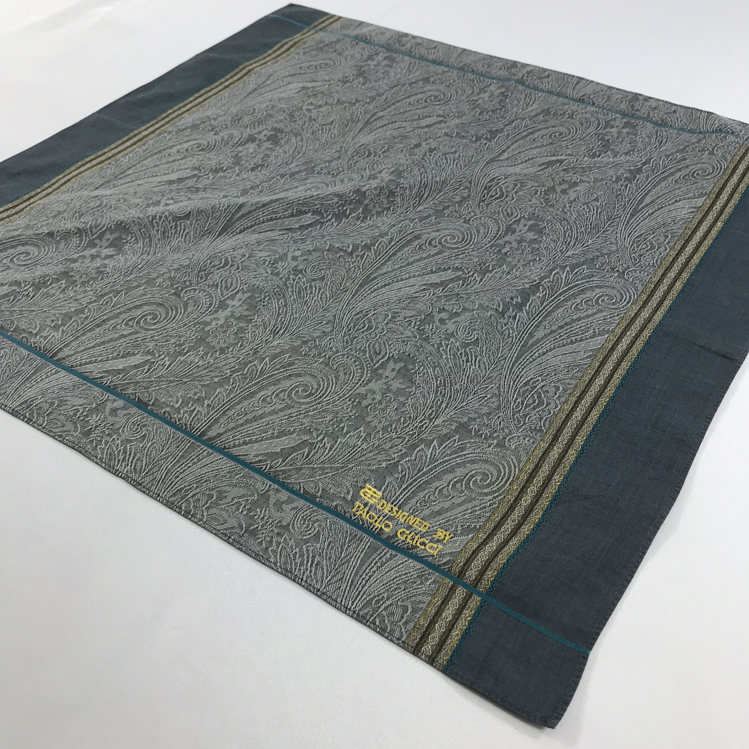 Paolo Gucci × Vintage Paolo Gucci Bandana / Handkerchief / Neckerchief - S2096 Size ONE SIZE - 2 Thumbnail