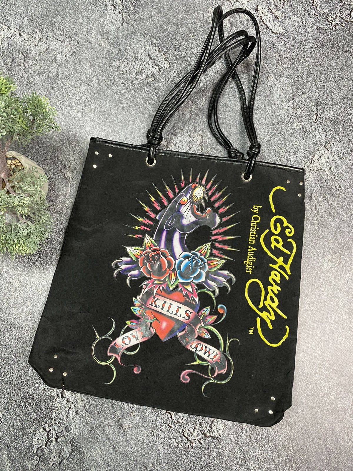 Christian Audigier × Ed Hardy × Vintage Ed Hardy by Christian Audigier y2k tote bag Size ONE SIZE - 2 Thumbnail