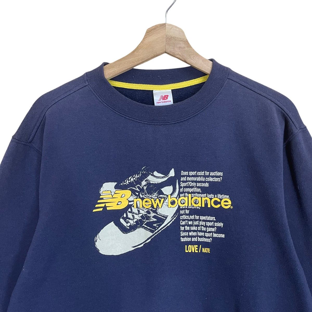 Japanese Brand × New Balance New Balance Big Logo Crewneck Sweatshirt Size US M / EU 48-50 / 2 - 4 Thumbnail