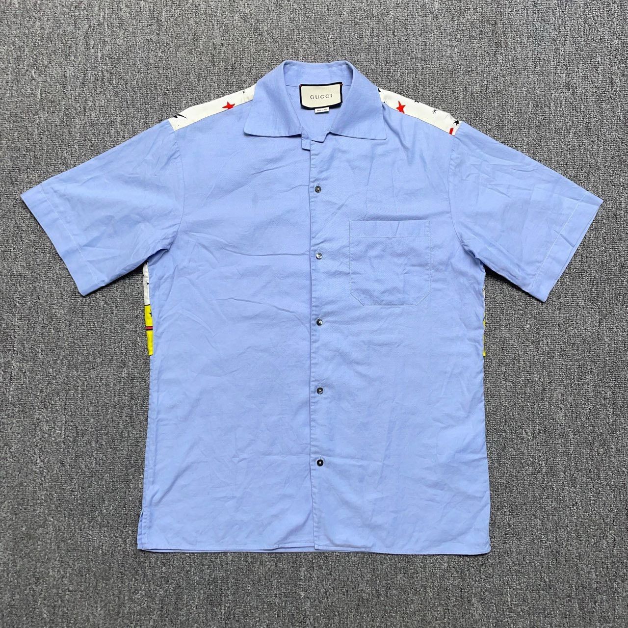 Gucci Gucci Blue short-sleeved shirt 2501-Nextarrow Size US S / EU 44-46 / 1 - 1 Thumbnail