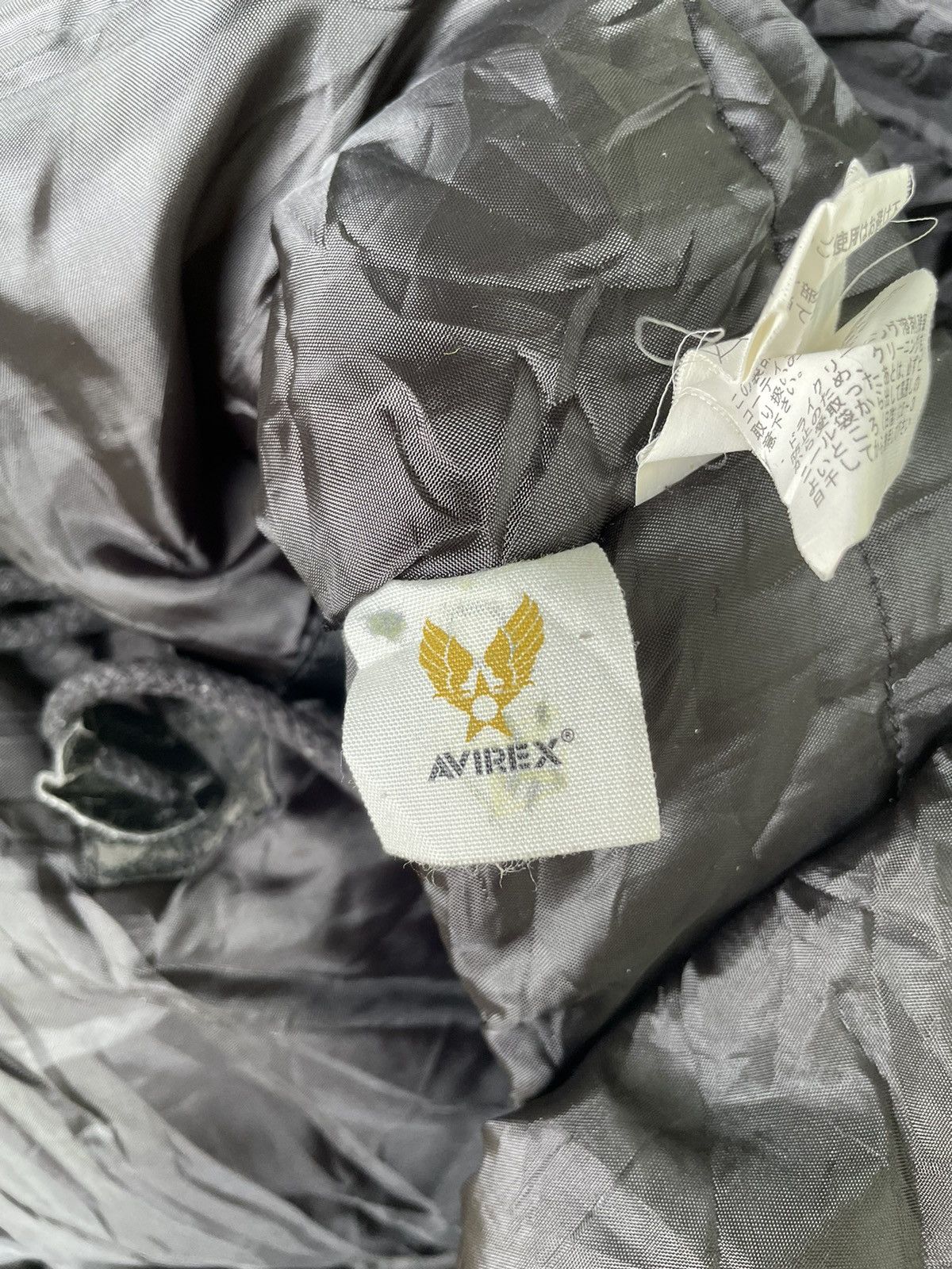 Avirex Avirex Mohair Hoodie Backhit Logo Bomber Jacket Size US S / EU 44-46 / 1 - 11 Thumbnail