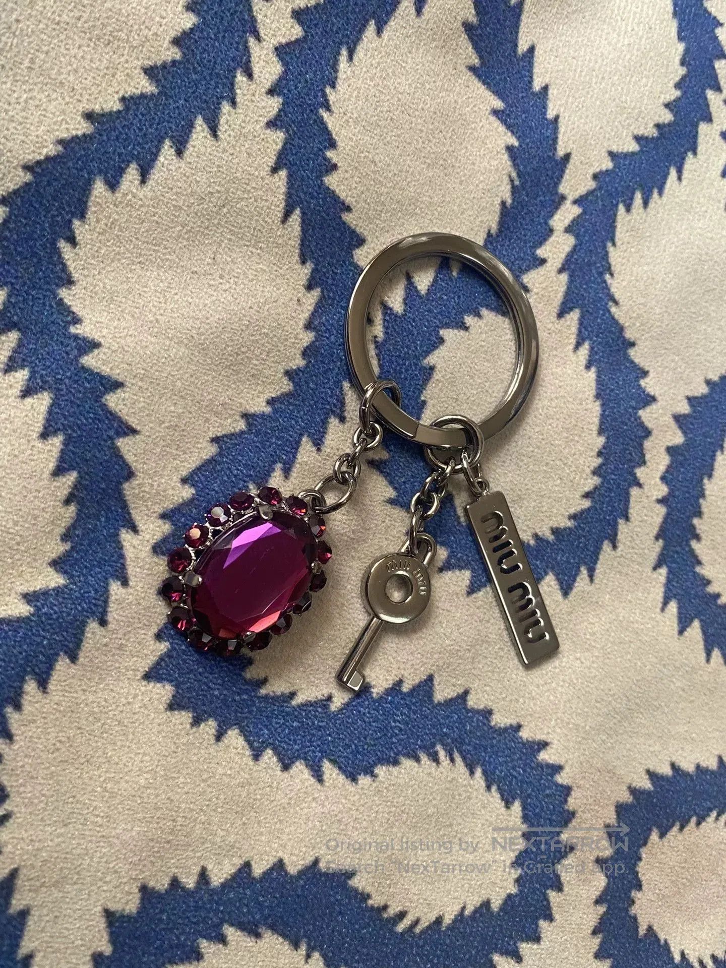 Vivienne Westwood Miu Miu Purple Gem Keychain. Size ONE SIZE - 8 Thumbnail