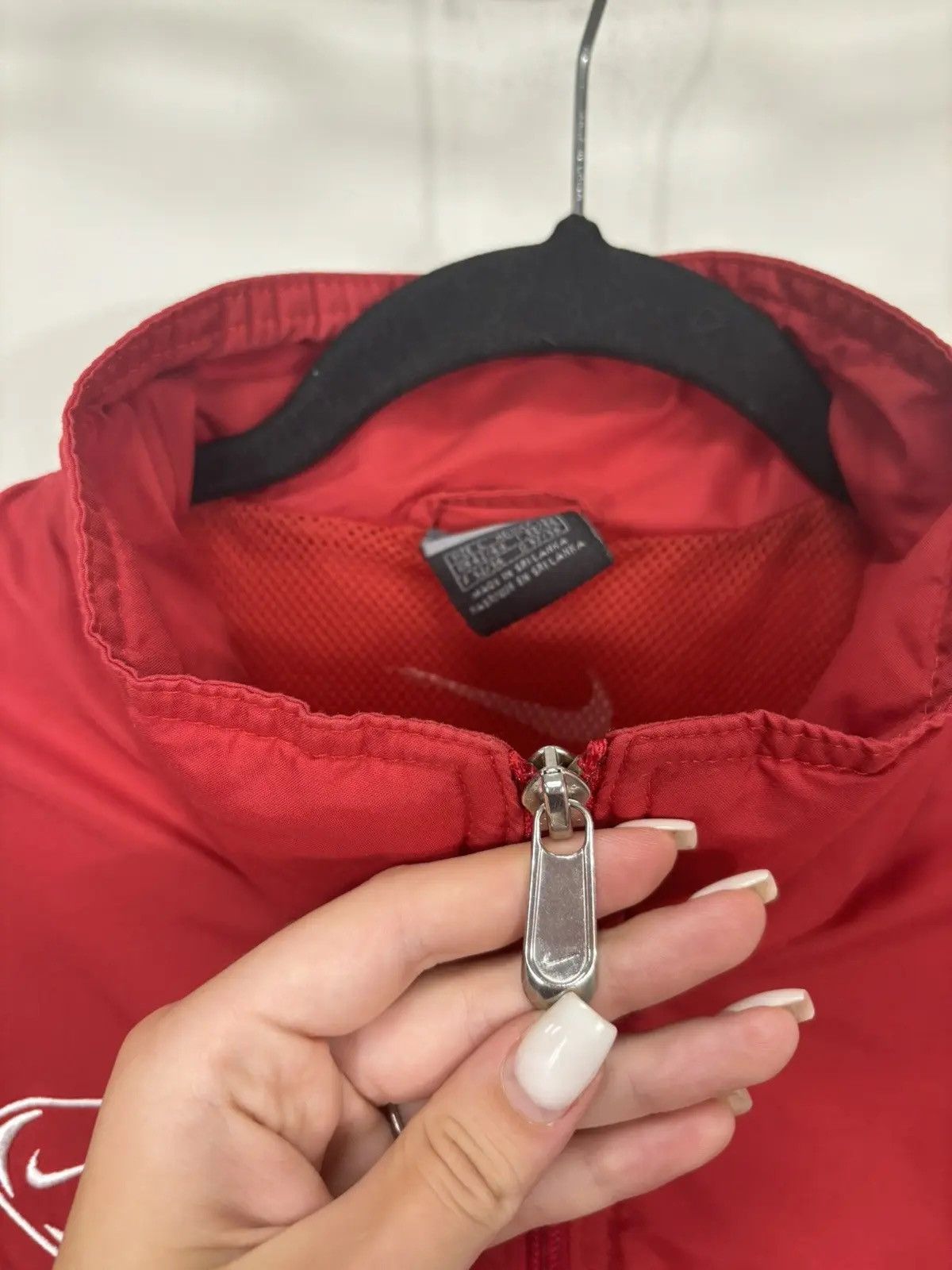Nike × Vintage Vintage Nike Y2K Full Zip Retro Hype Nylon Track Top Jacket Size US L / EU 52-54 / 3 - 7 Thumbnail