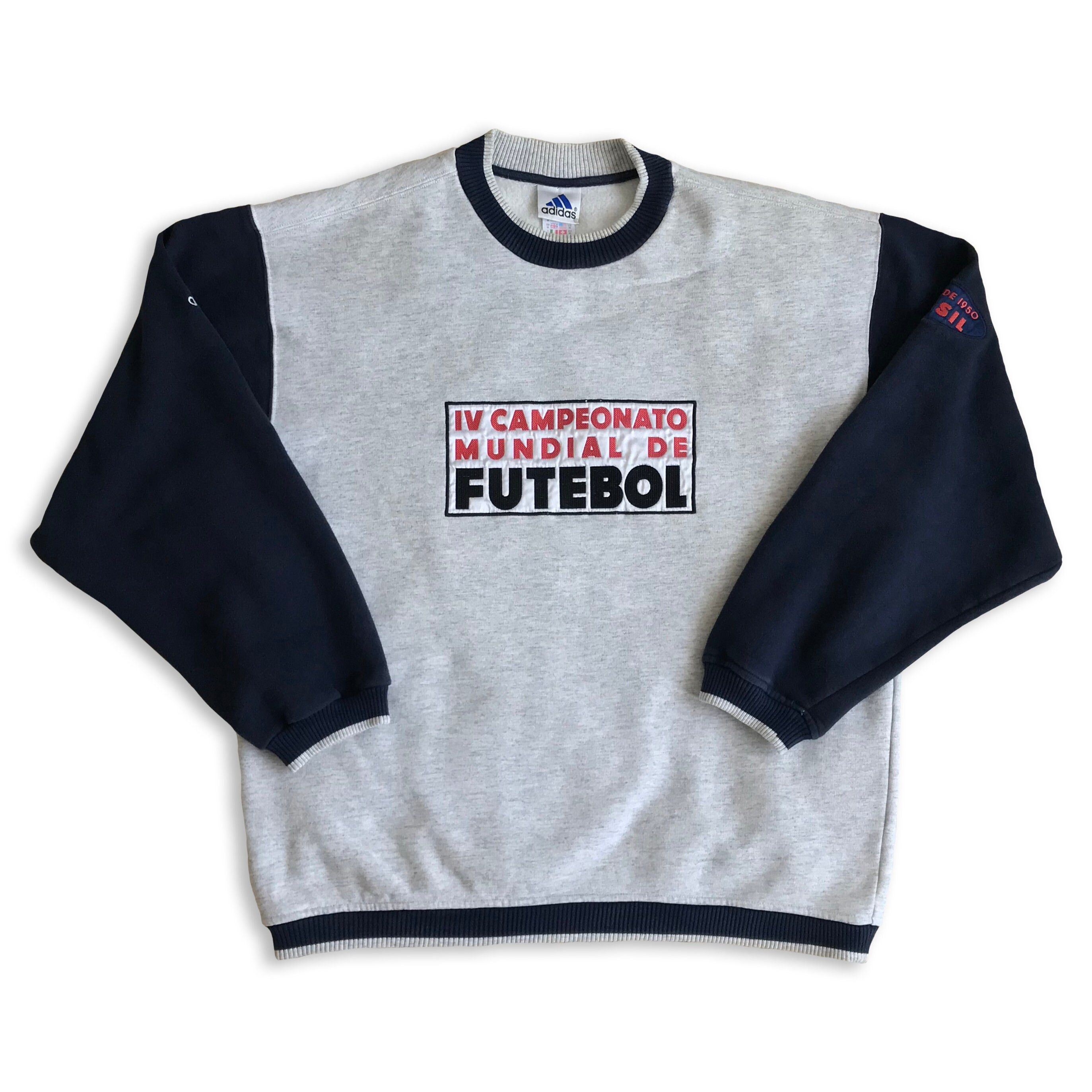 Adidas RARE Vintage 90s 80s ADIDAS Sweatshirt BRASIL1950 Football Size US M / EU 48-50 / 2 - 2 Thumbnail