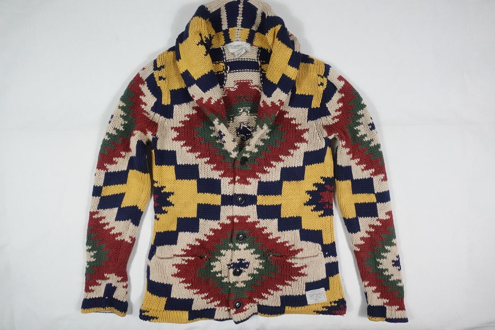 Ralph Lauren Denim Supply Sweater Cardigan Aztec Indian S
