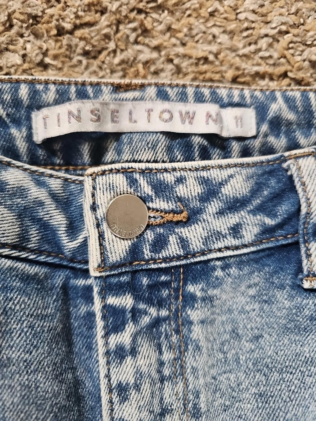 Other Tinseltown Sz 11 Destroyed Light Wash Slim Jeans Size 30" / US 8 / IT 44 - 5 Thumbnail