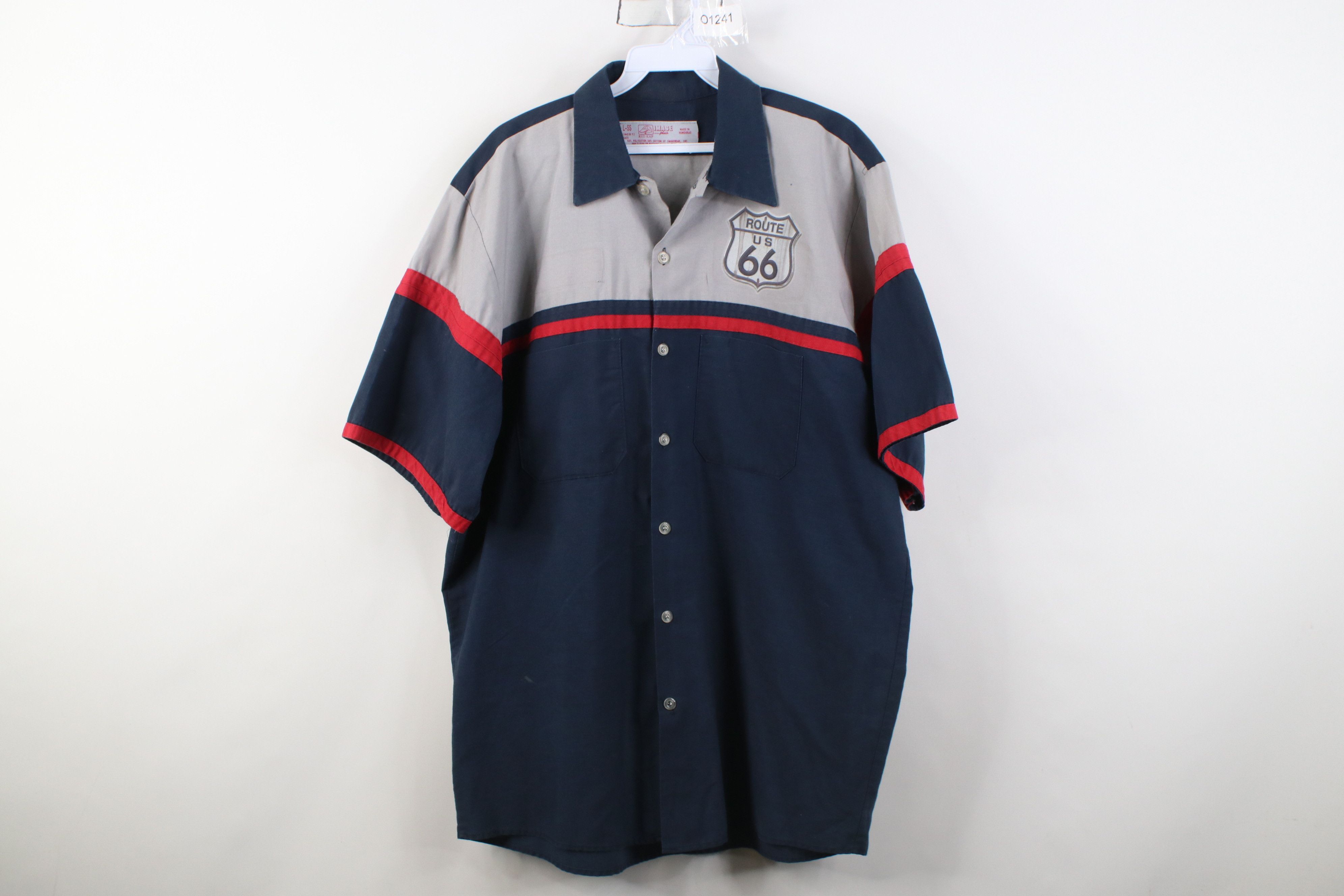 Vintage Vintage 90s Route 66 Pinup Hot Rod Mechanic Button Shirt Size US L / EU 52-54 / 3 - 1 Thumbnail