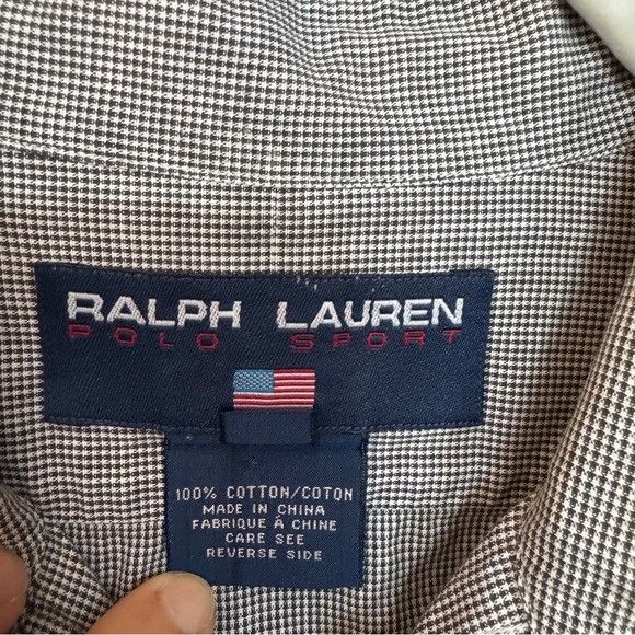 Polo Ralph Lauren Vintage Polo Sport Ralph Lauren Cotton Gingham Button Down S Size L / US 10 / IT 46 - 2 Thumbnail