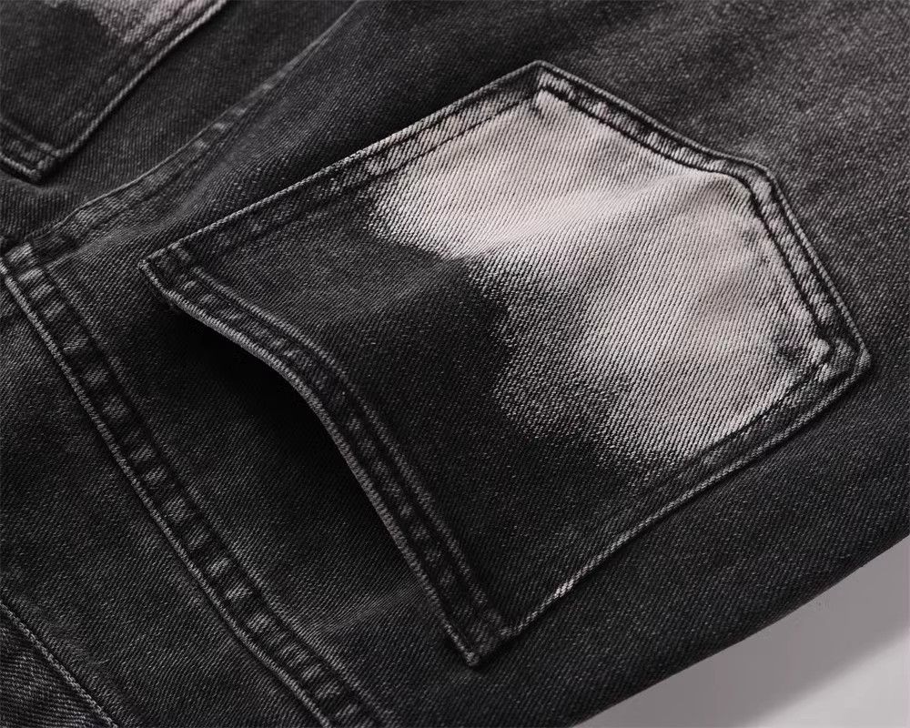 Japanese Brand × Jean Trendy cool contrast color washed wide-leg jeans Size US 32 / EU 48 - 6 Thumbnail