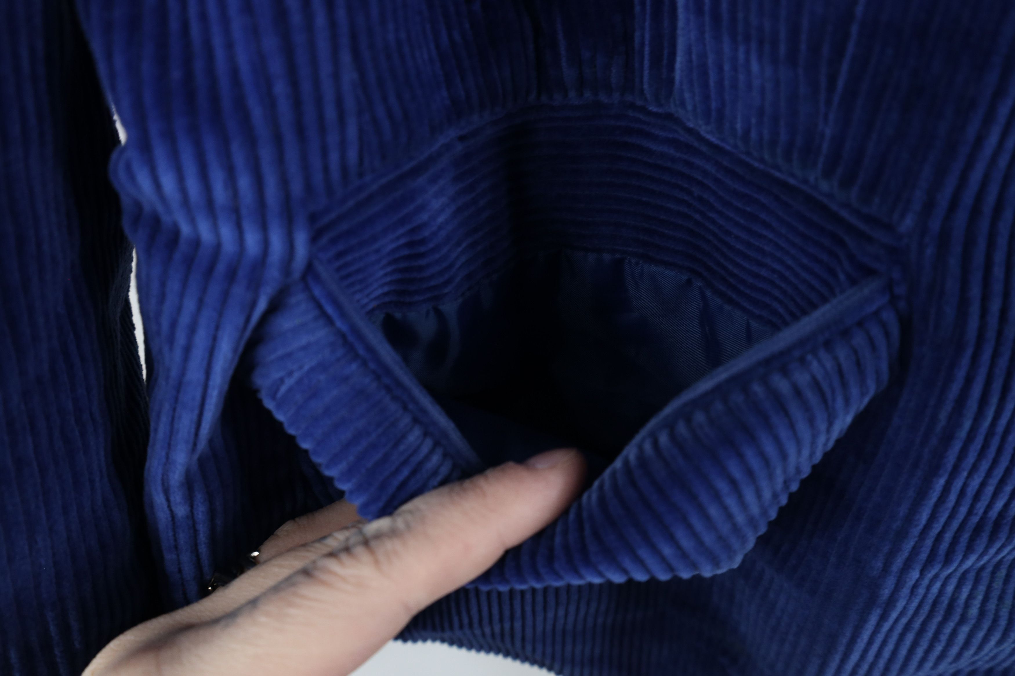 Vintage Vintage 90s Streetwear Corduroy Blazer Jacket Blue Japan Size XXL / US 16-18 / IT 52-54 - 8 Thumbnail
