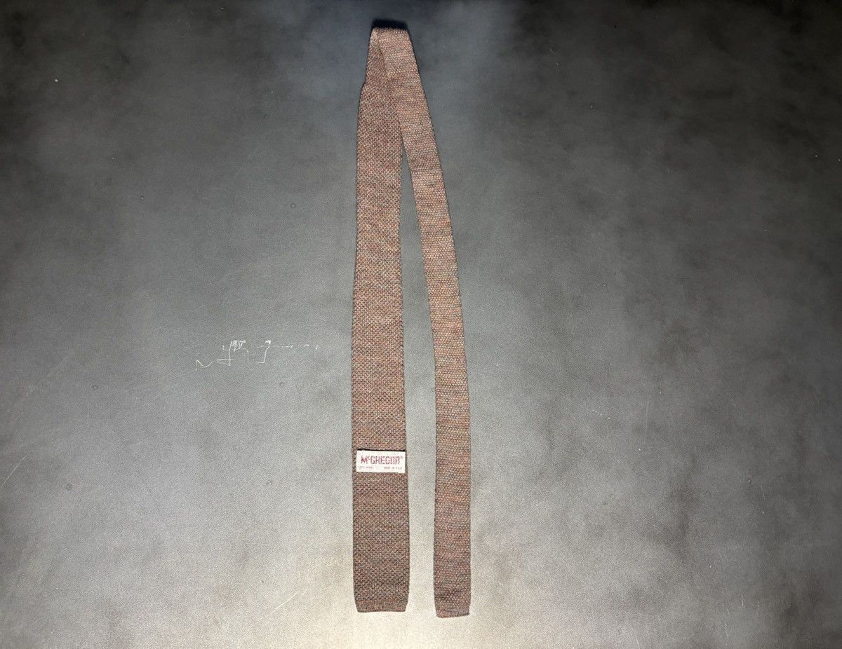 MacGregor Vintage Macgregor Wool Necktie Straight Bar Flat Knit Tie Size ONE SIZE - 16 Thumbnail