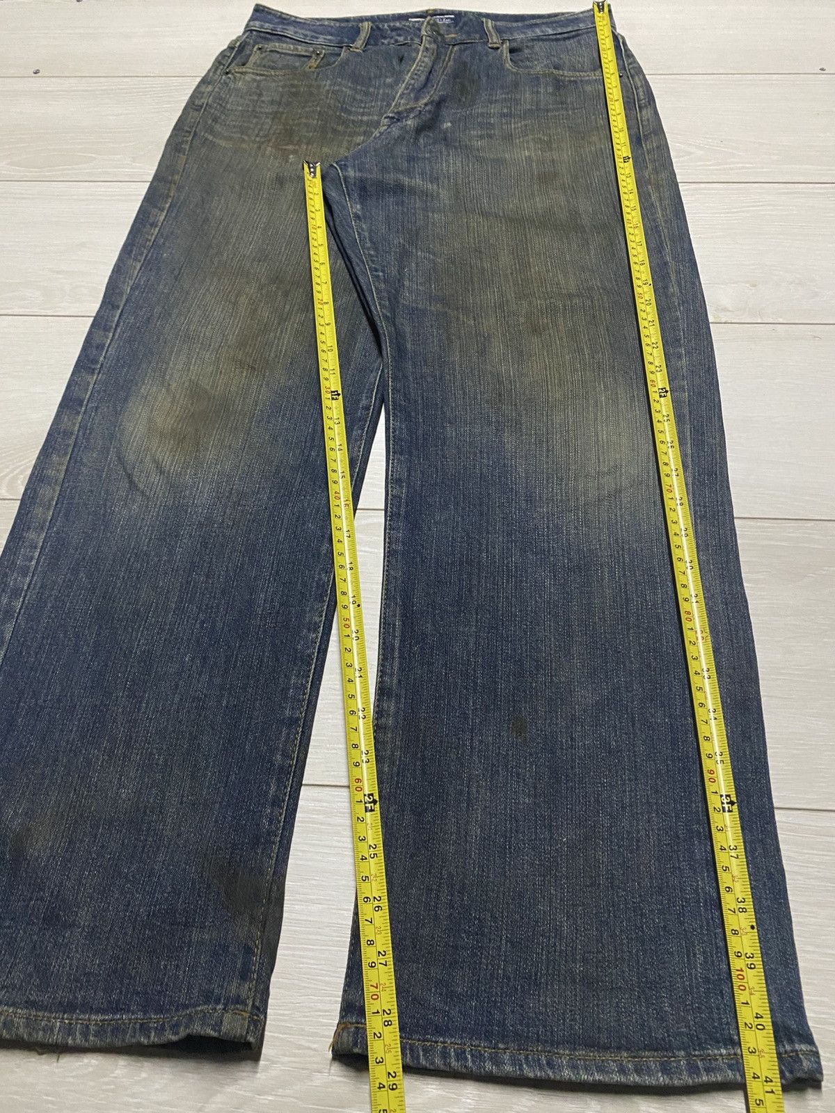 VILLAND Vintage Villand Dirty Grunge Distressed Baggy Jeans Size US 32 / EU 48 - 14 Thumbnail