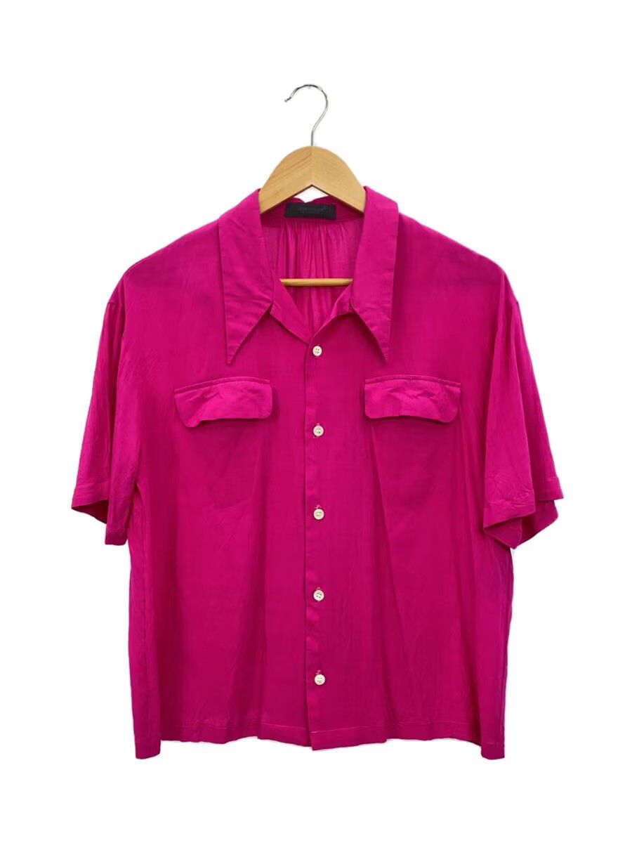 Rayon Camp Collar Short Sleeve Blouse