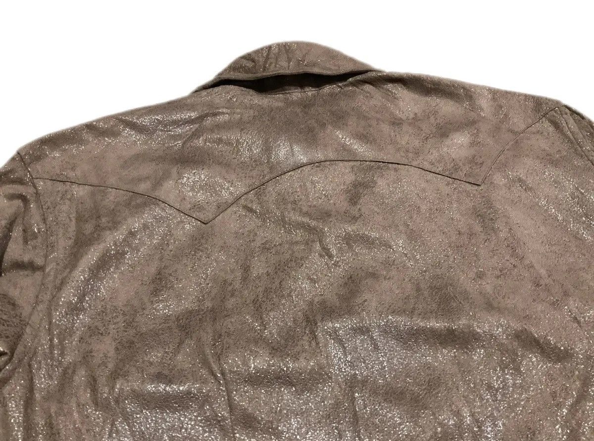 14th Addiction × Japanese Brand × semanticdesign ♟️ Sick Y2K Semantic Design Cowboy Leather Shirt Size US M / EU 48-50 / 2 - 4 Thumbnail