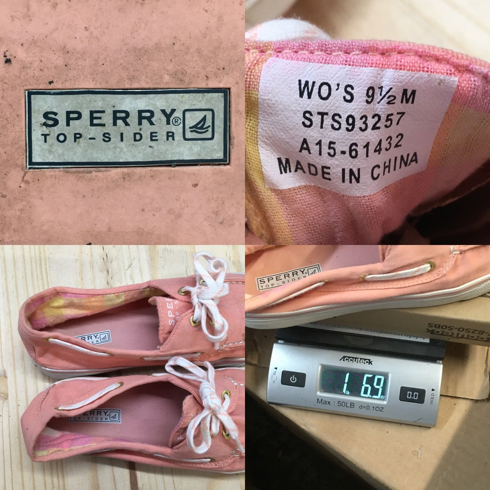 Sperry Sperry Shoes Womens 9.5 M Top Sider Two Eye Moc Boat Pink Fabric Casual Flats - Sperry - Flat - Women - Pink - 9.5M Size L / US 10 / IT 46 - 9 Thumbnail