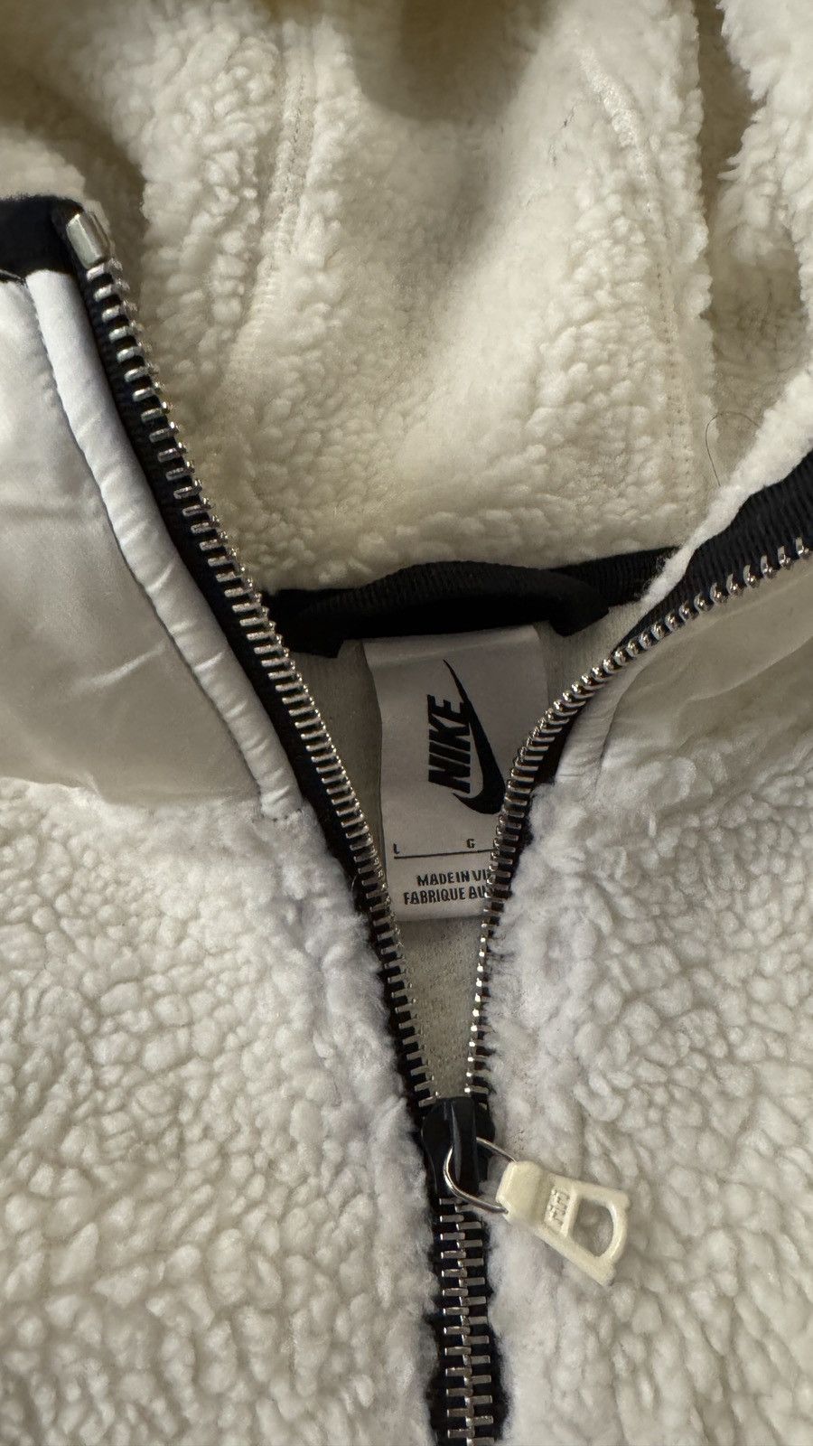 Nike Nike NikeLab Essentials Sherpa Hoodie in a Sail/Black Size US L / EU 52-54 / 3 - 14 Thumbnail