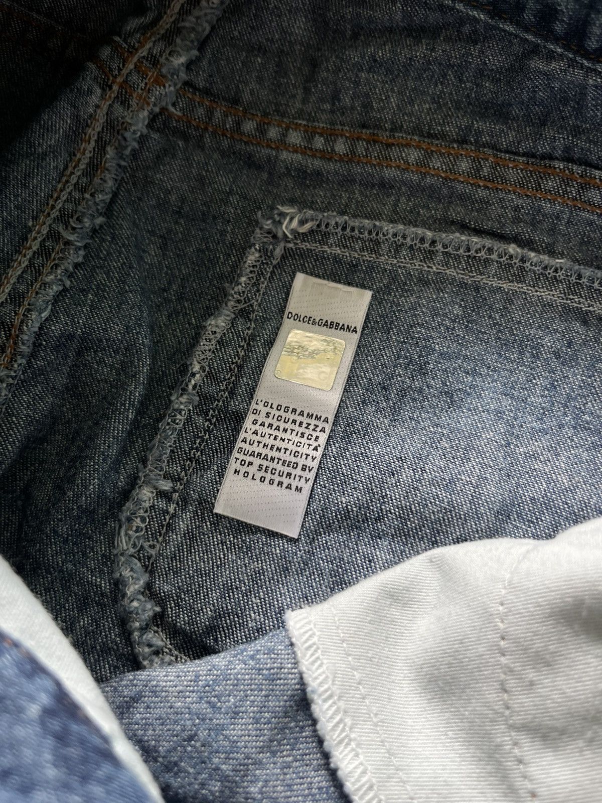 Dolce & Gabbana Dolce & Gabbana Vintage Denim Suit Jeans Luxury Blue Size 29" - 16 Thumbnail