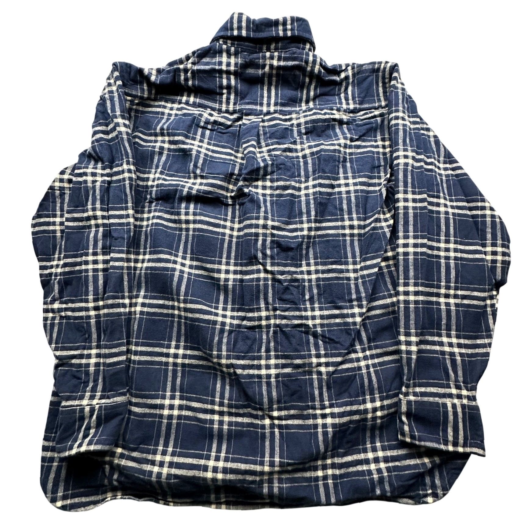 Vintage L.L.Bean MT06 Blue Plaid Pocket Button Up Flannel Shirt Mens Large Long Sleeve Size US L / EU 52-54 / 3 - 2 Thumbnail