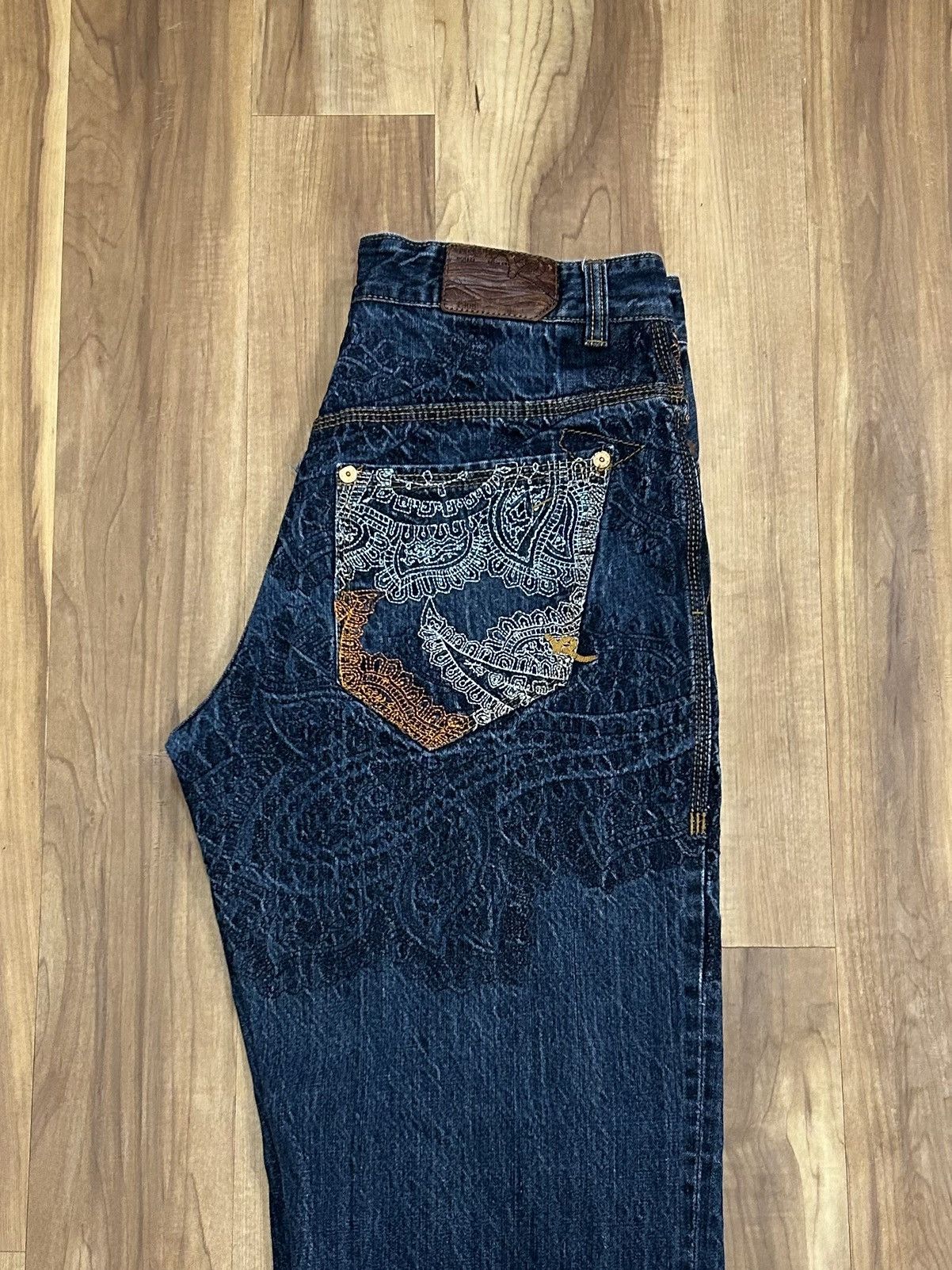 Rocawear Rocawear Paisley Embroidery Jeans Size US 36 / EU 52 - 6 Thumbnail