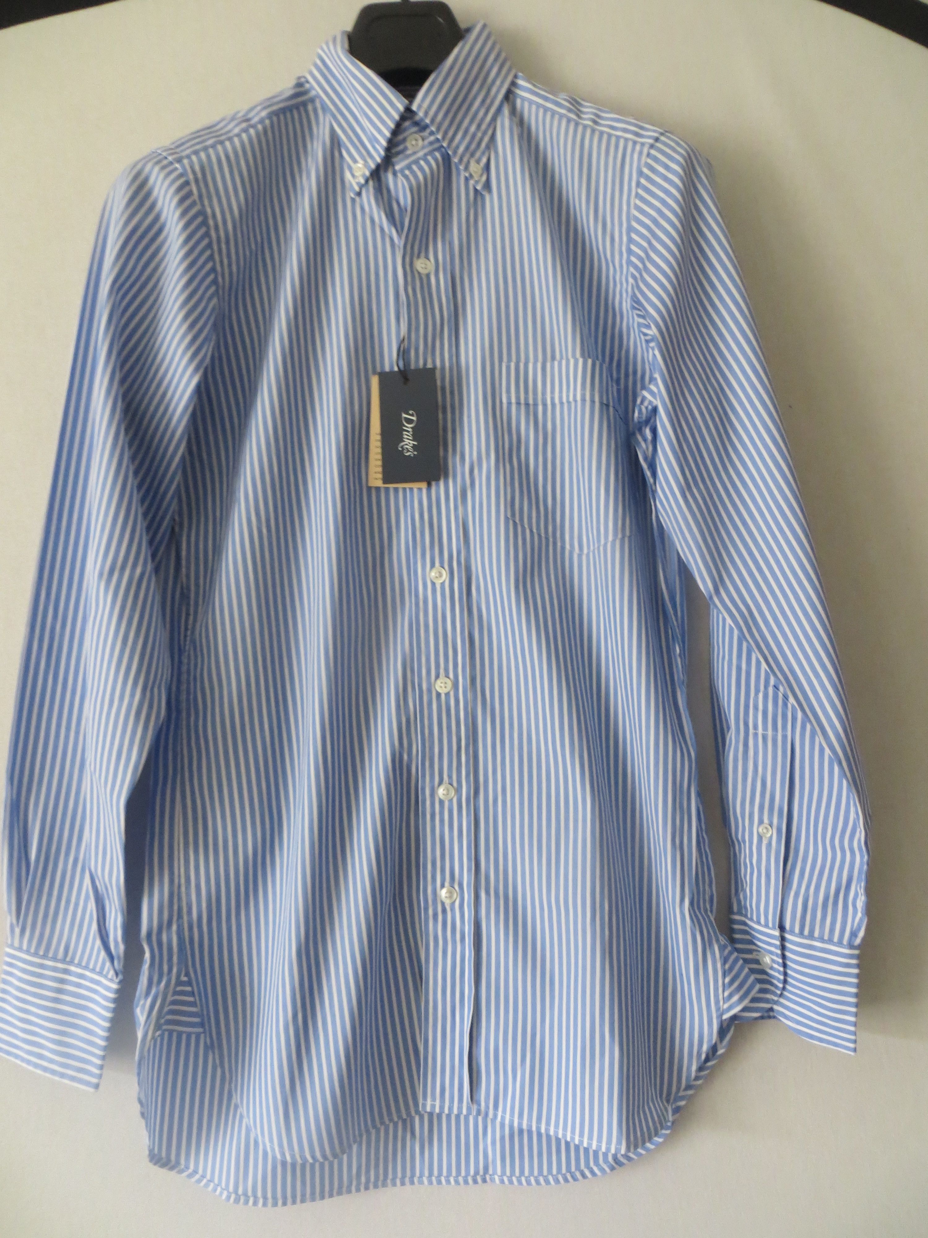 Drake's BUTTON DOWN COLLAR STRIPPED SHIRT SIZE14.5 Size US S / EU 44-46 / 1 - 1 Thumbnail
