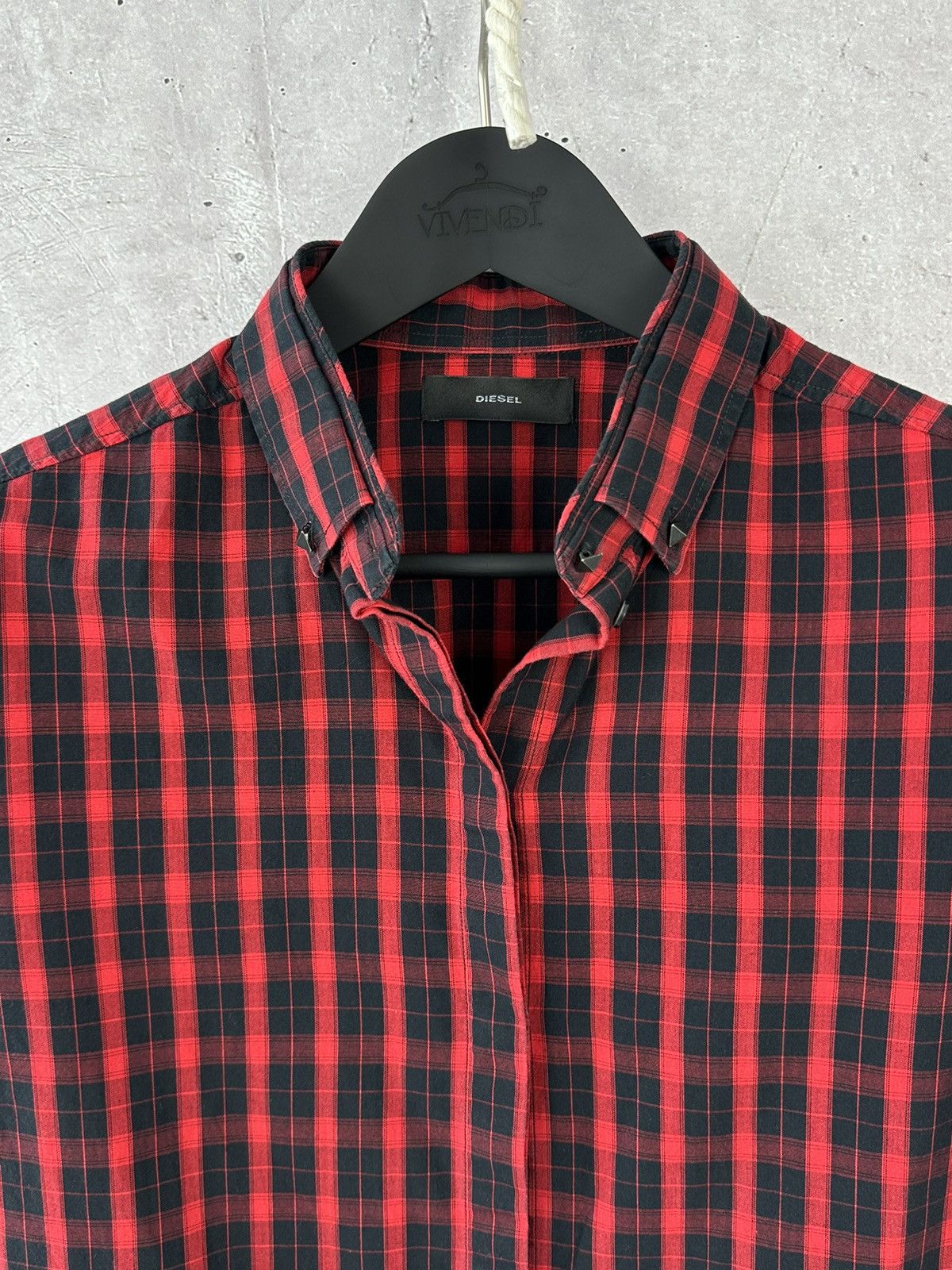 Diesel Diesel Vintage Cotton Buttons Spikes Long Sleeve Shirt Size US M / EU 48-50 / 2 - 3 Thumbnail