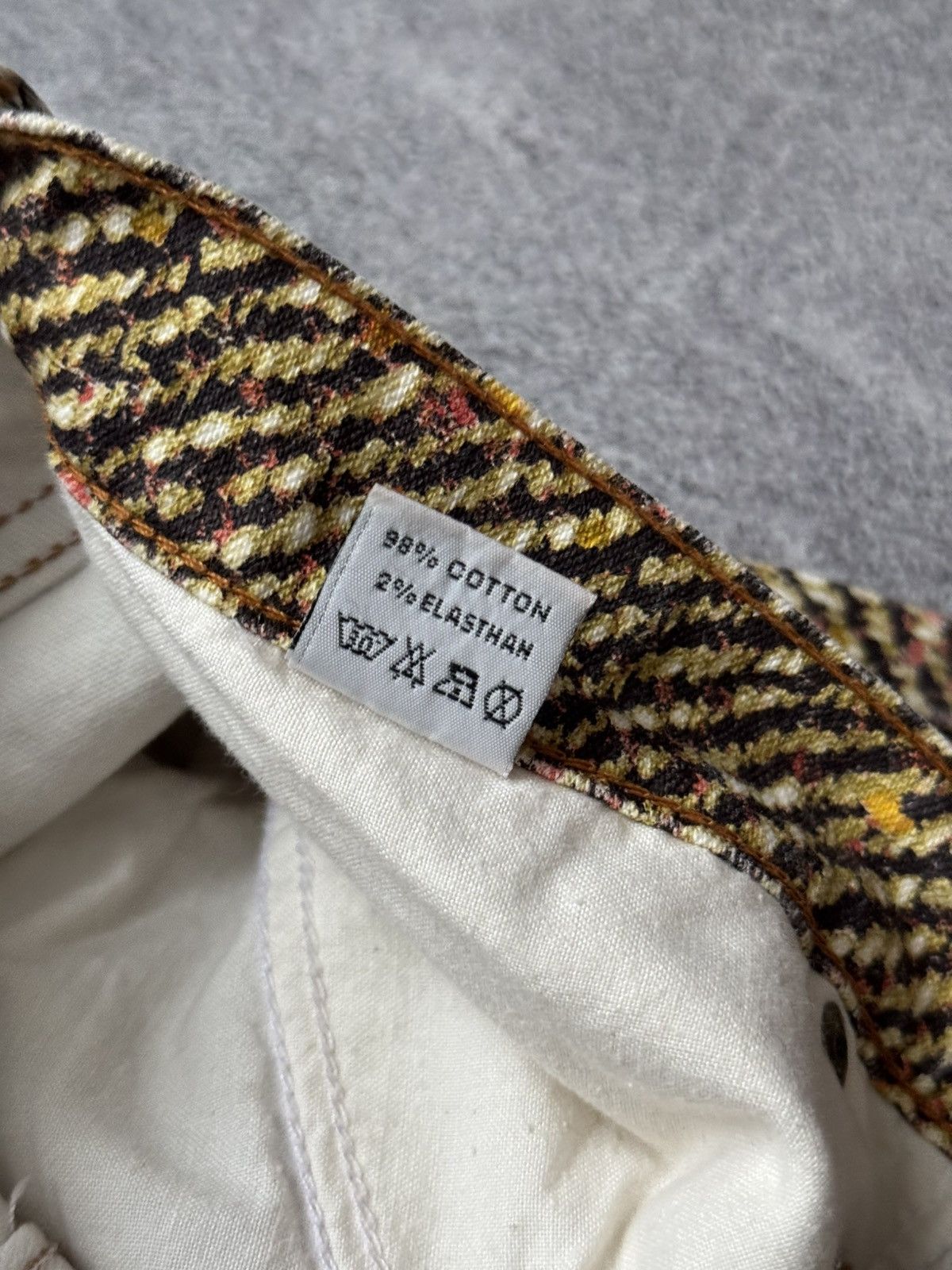 Just Cavalli × Roberto Cavalli × Vintage Roberto Cavalli M all printed pant trouser Jean chino vintag Size 26" / US 2 / IT 38 - 9 Thumbnail