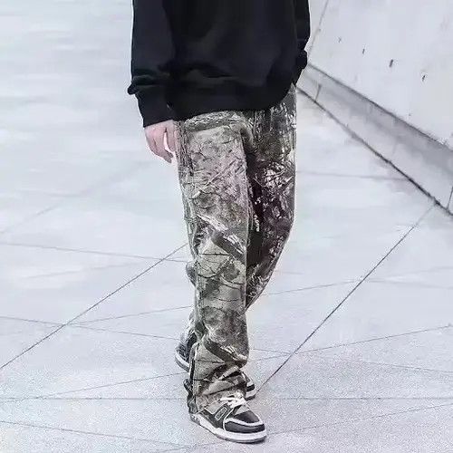 Japanese Brand × Vintage BLACK FRIDAY SALE Mixed Camo Print Cargo Straight Leg Size US 34 / EU 50 - 3 Thumbnail