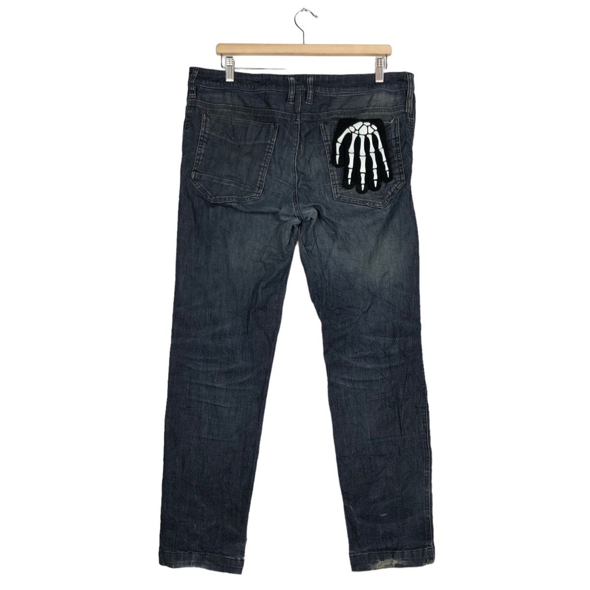 Japanese Brand 🔥VINTAGE ENGINEERD THE UNIFORM DISTRESSED DENIM JEANS Size US 35 - 6 Thumbnail