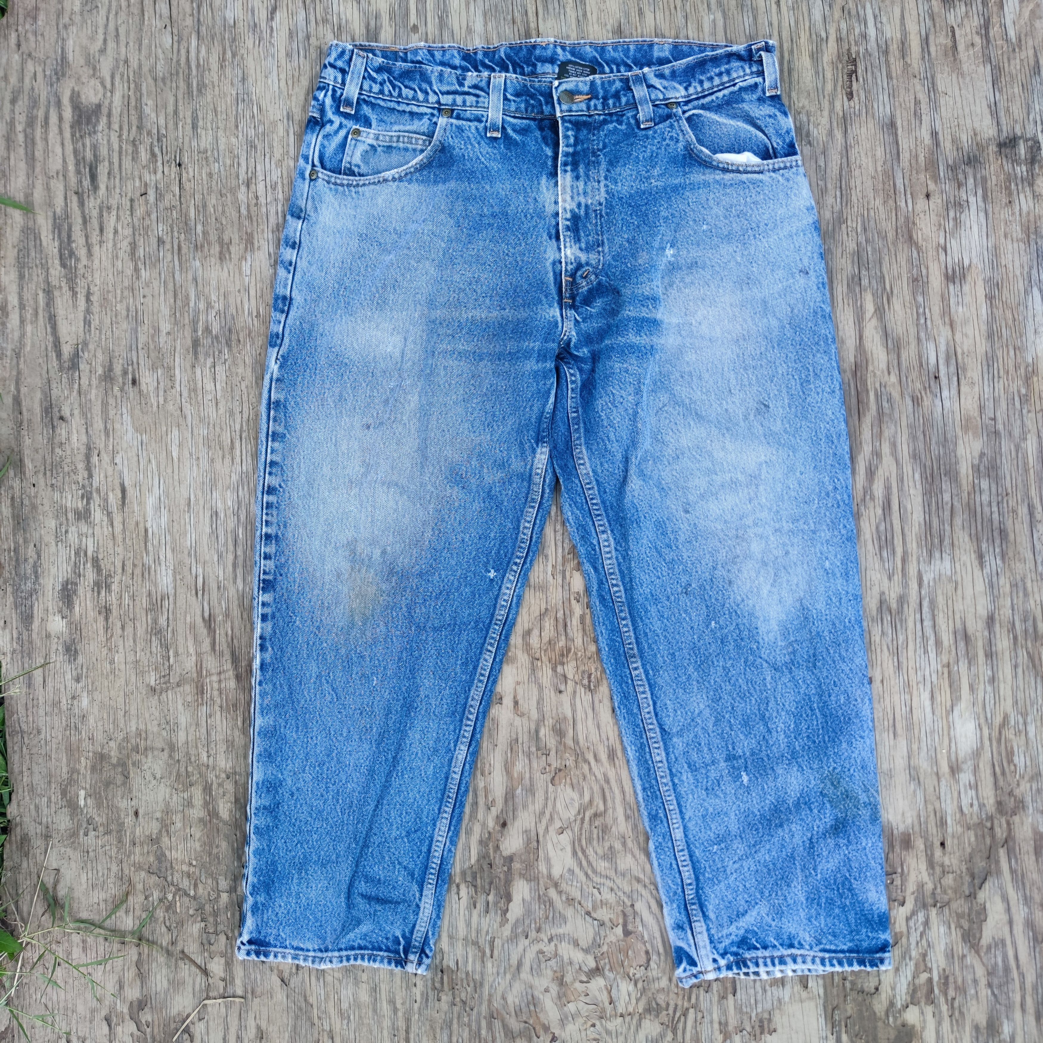 Vintage Vintage Prison Blues Work Denim Pant 38x28 Size US 38 / EU 54 - 9 Thumbnail