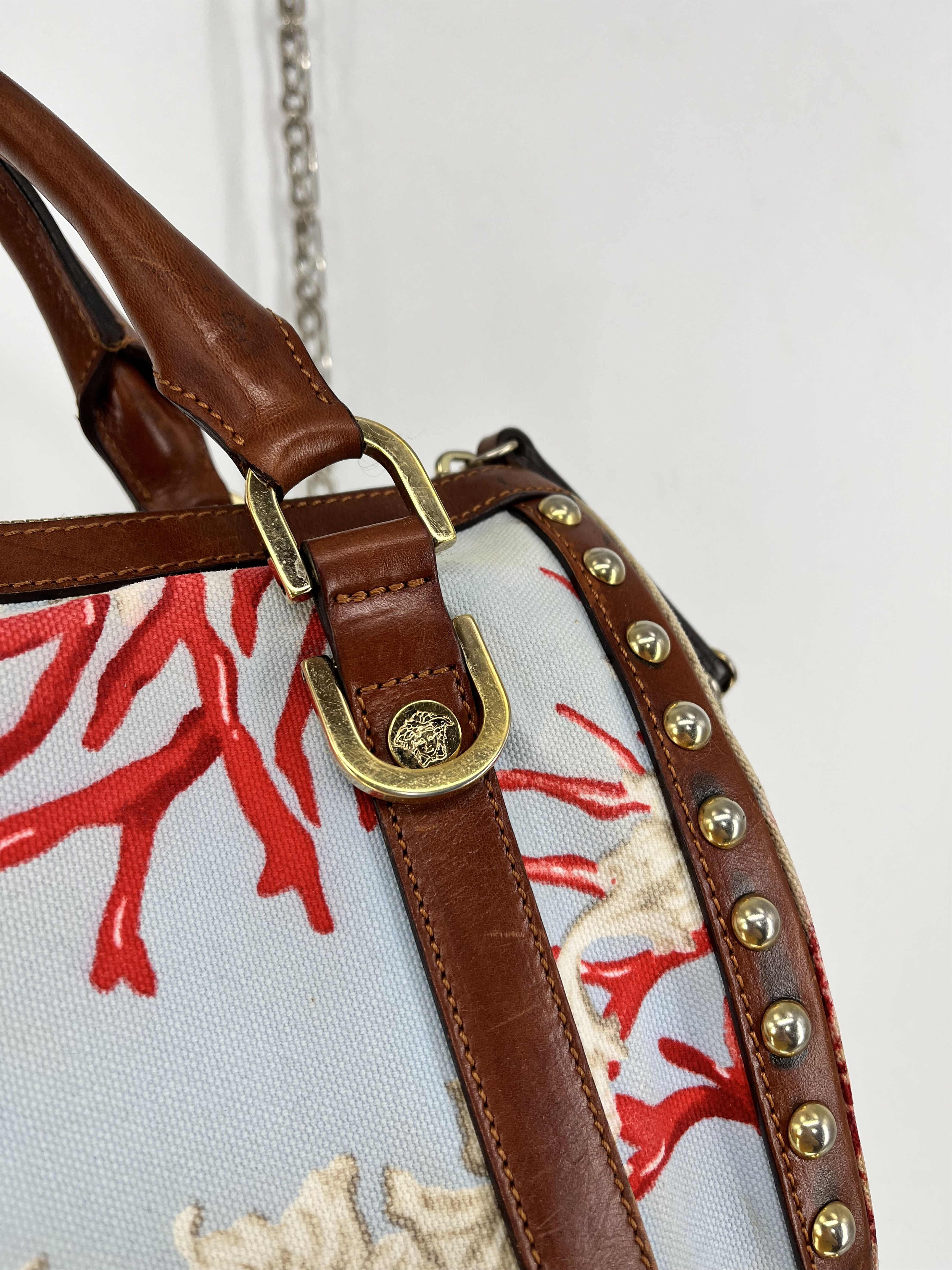 Versace S 2005 Versace by Donatella Micro/Mini Ocean Themed Duffle Size ONE SIZE - 7 Thumbnail