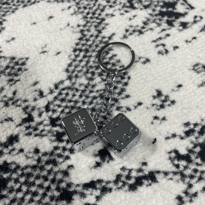 Vintage STUSSY METAL DICE KEYCHAIN | Grailed