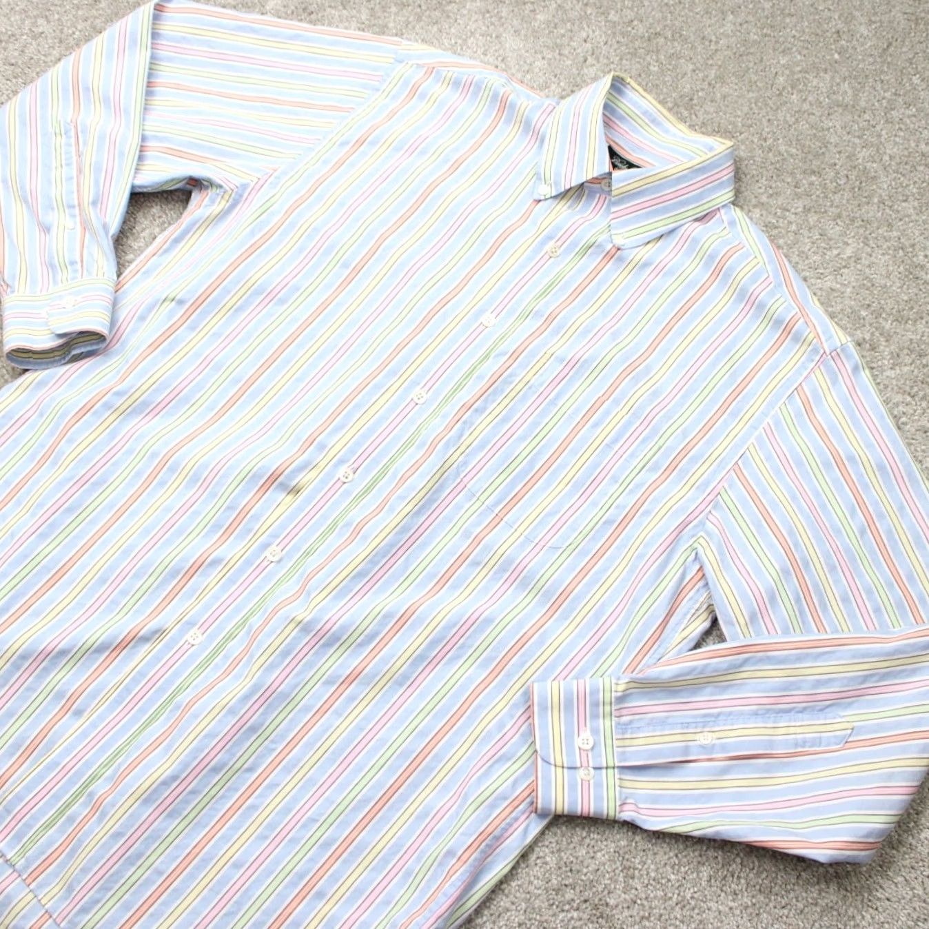 Brooks Brothers Brooks Brothers Country Club Shirt Mens Medium Regular Blue/Cotton Egyptian Cotton L/S Button-Up" Size US M / EU 48-50 / 2 - 4 Thumbnail