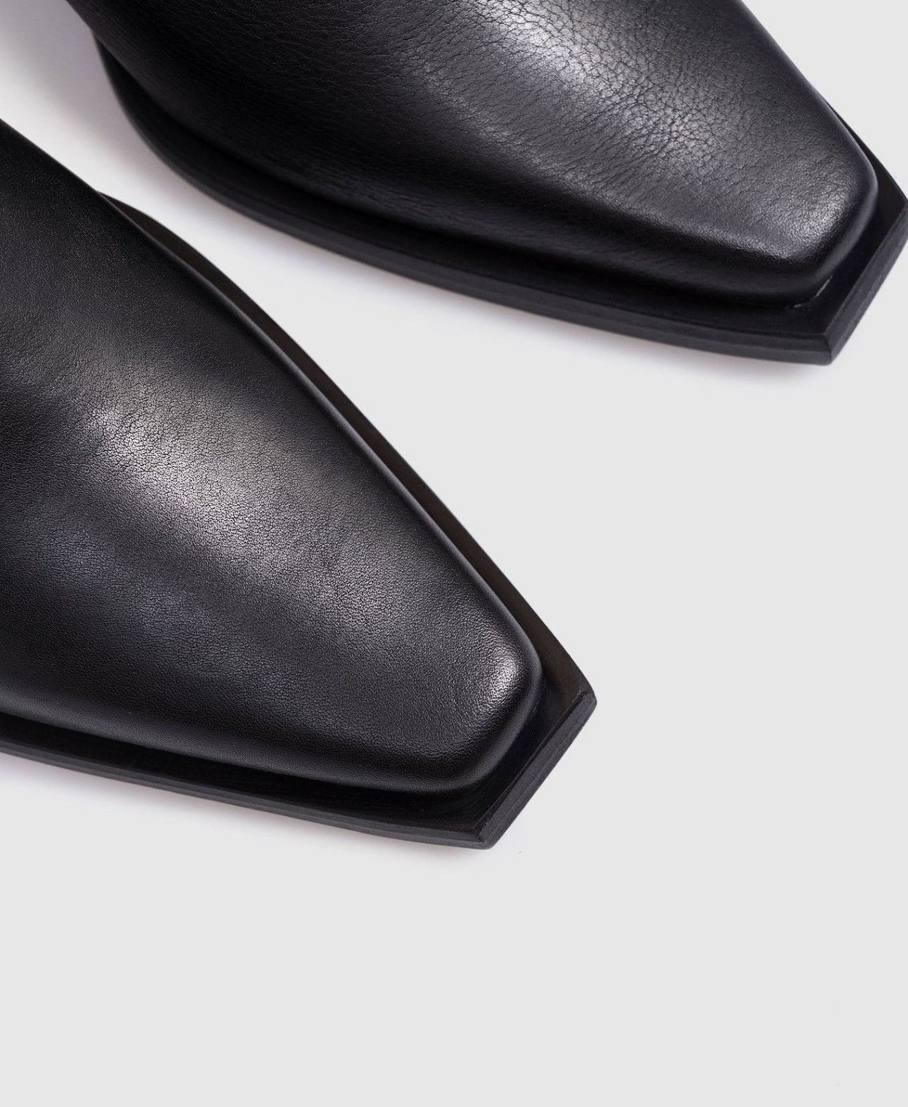 Ann Demeulemeester Last Ann Demeulemeester Kay Pointy Black Leather Cowboy Boot Size US 7.5 / IT 37.5 - 5 Thumbnail