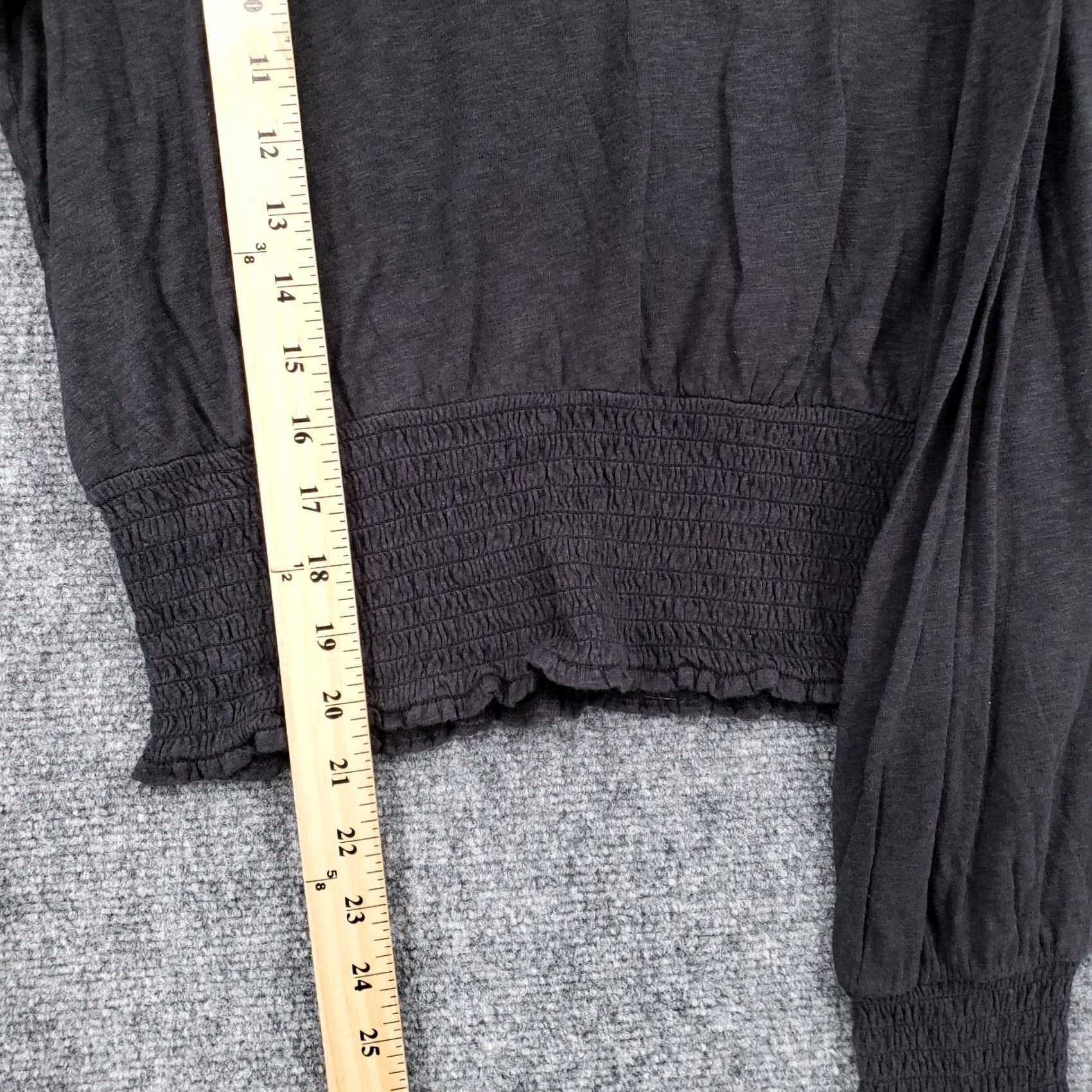 Z Supply Z Supply Sweater Womens M Medium Cropped Gray Pullover Mock Neck Size M / US 6-8 / IT 42-44 - 4 Thumbnail