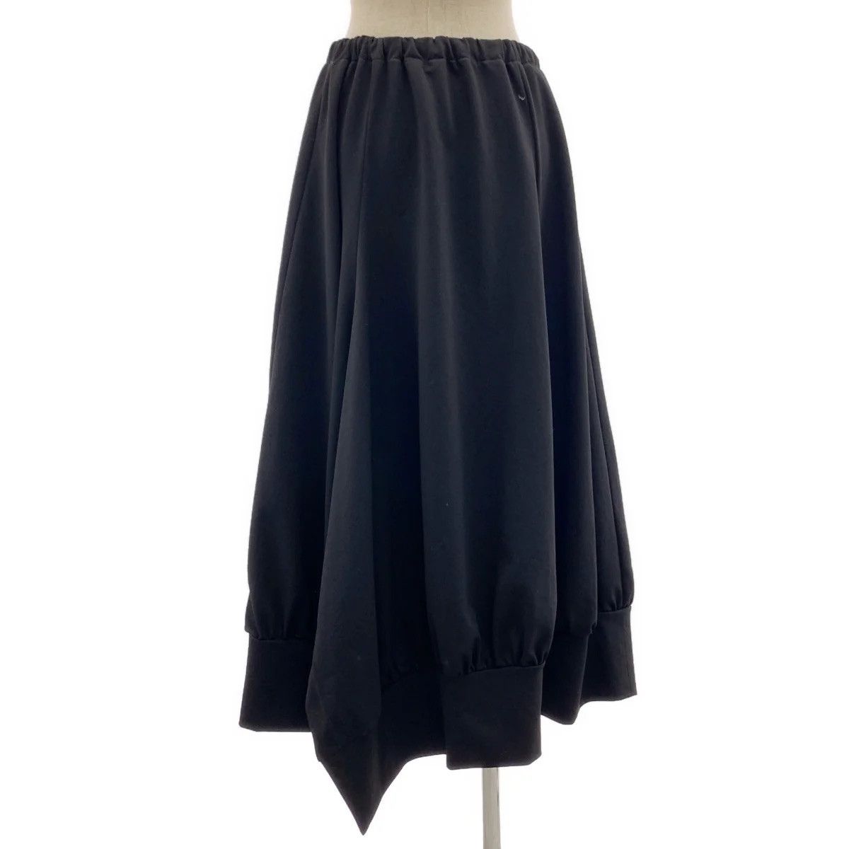 Yohji Yamamoto REGULATION - POLYESTER TWILL JERSEY SKIRT