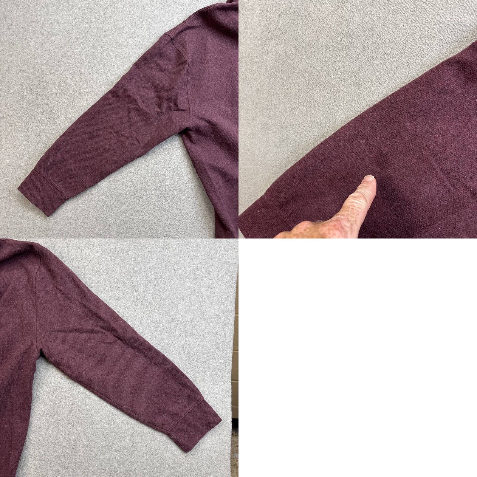 Tommy Hilfiger Tommy Hilfiger Sweater Pullover Mens XL Maroon Cotton Long Sleeve Mock Neck 1/4 Zip Casual Size US XL / EU 56 / 4 - 8 Thumbnail
