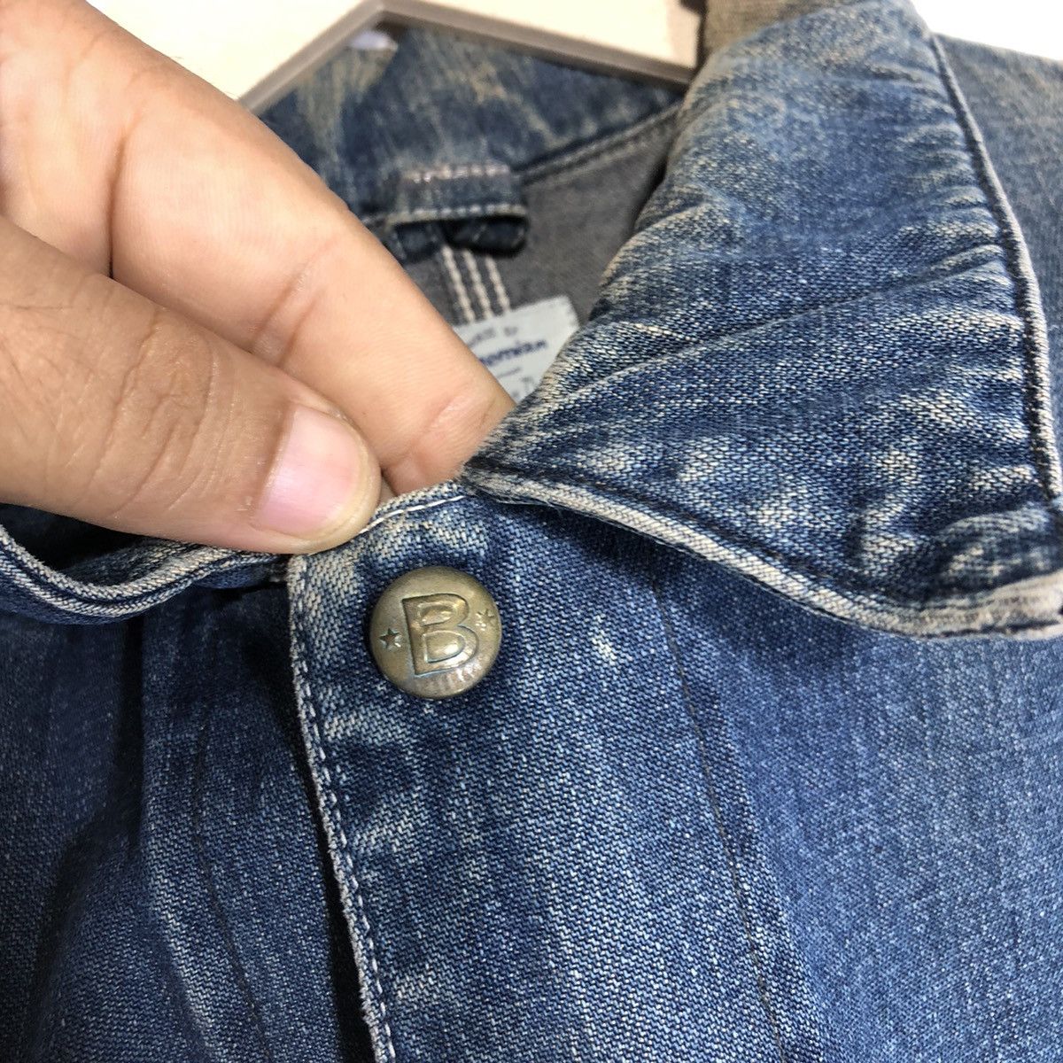 Japanese Brand × Vintage Bohemian Deeptone Sanforized Denim Japan Worker Jacket Size US M / EU 48-50 / 2 - 9 Thumbnail