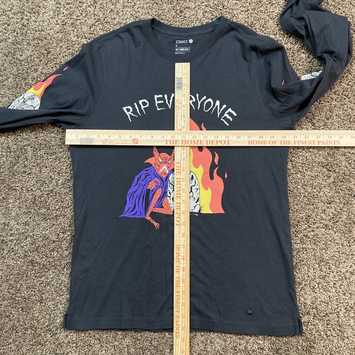 Designer × Vintage Stance Neck Face Rip Everyone Devil LS Black Shirt Mens M Size US M / EU 48-50 / 2 - 5 Thumbnail