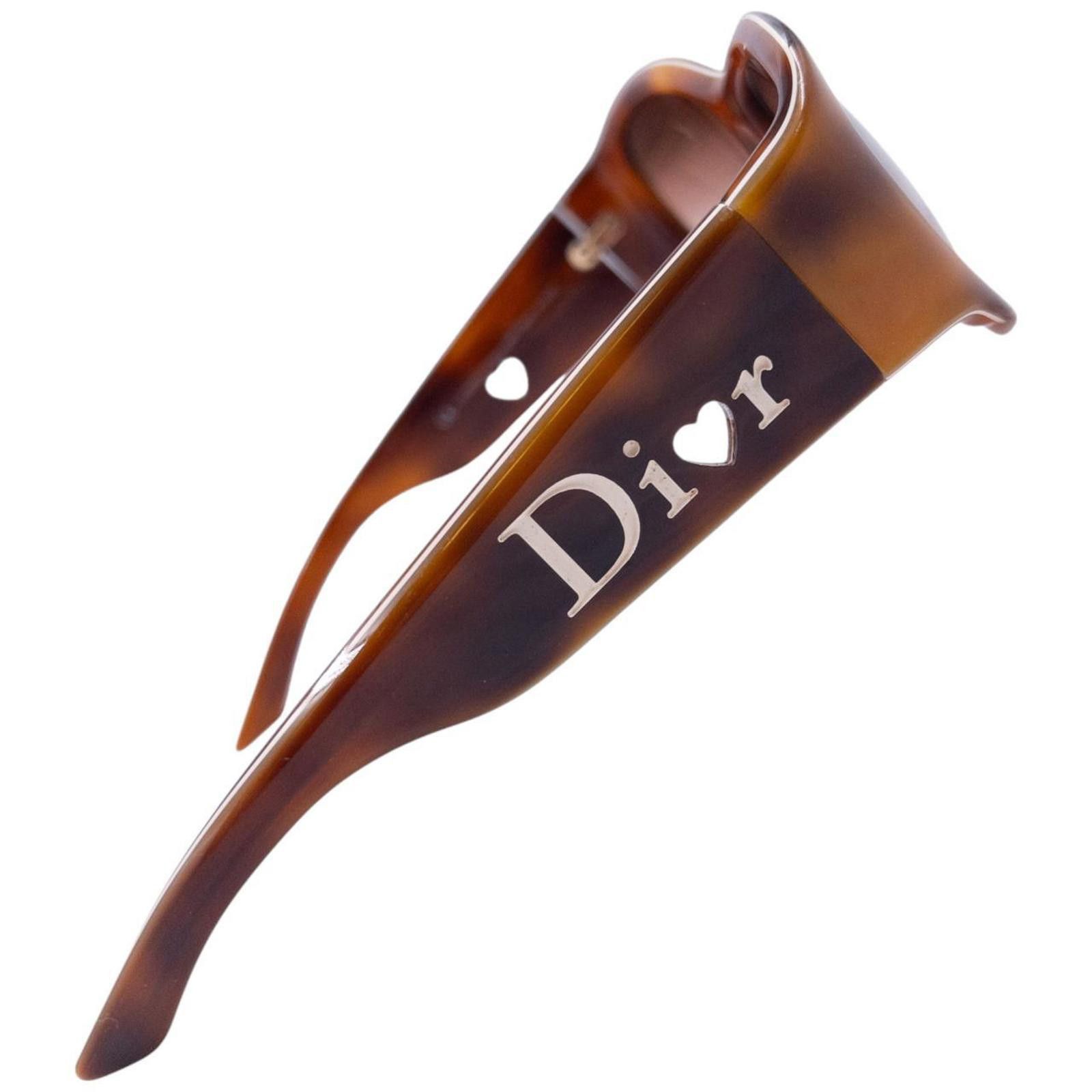 Dior Vintage Dior Heart Tortoise Shell Sunglasses Size ONE SIZE - 3 Thumbnail