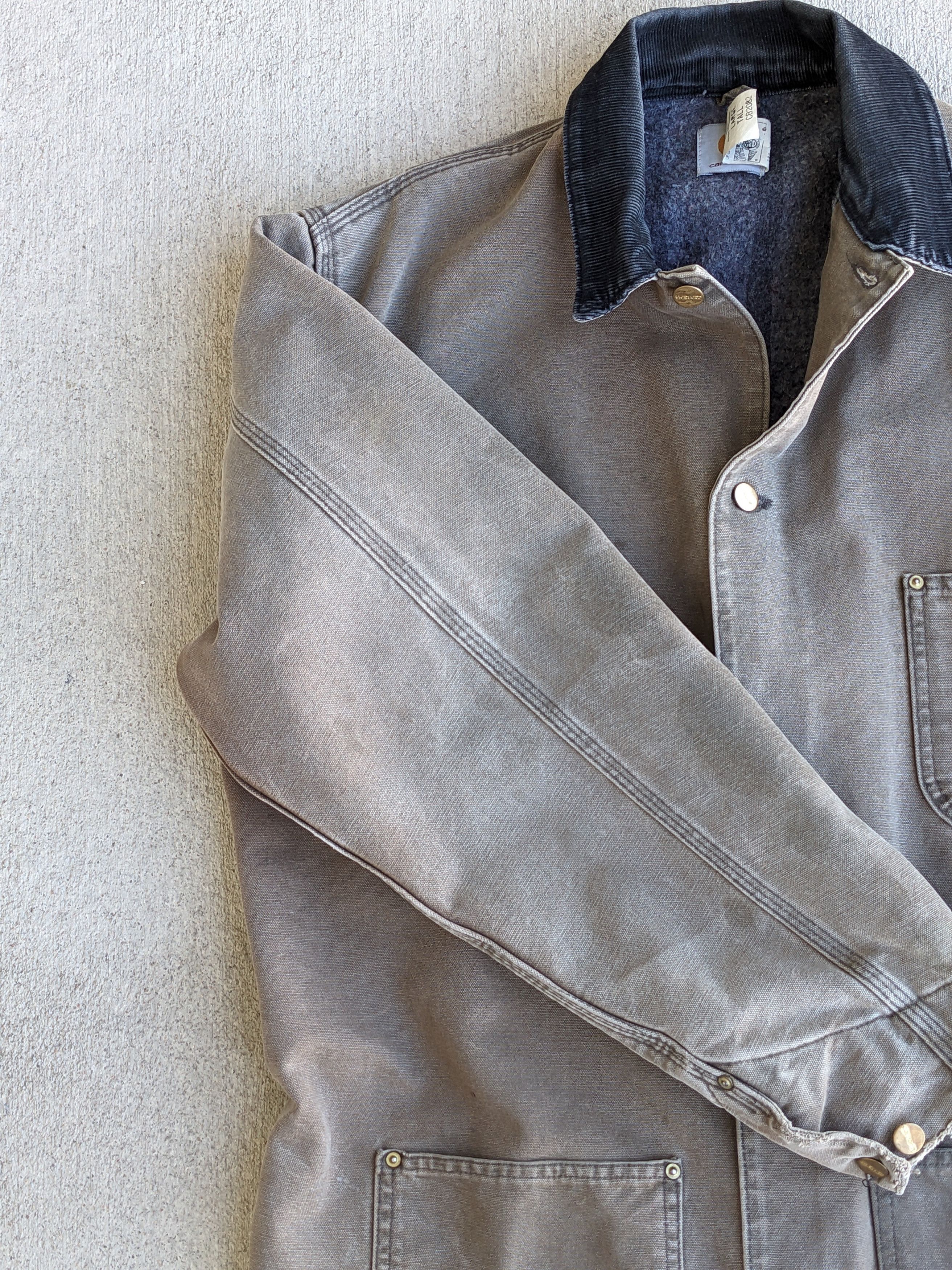 Carhartt × Vintage Vintage 90s Carhartt Chore Coat Tall Union Made in the USA Size US L / EU 52-54 / 3 - 6 Thumbnail