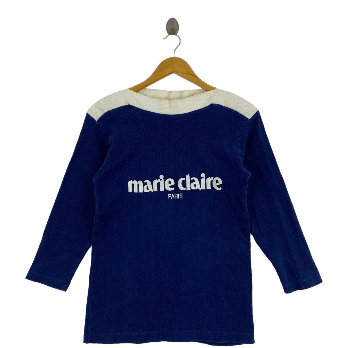 Other MARIE CLAIRE PARIS Brand Print Blue Long Sleeve Shirt Size XXS / US 00 / IT 34 - 1 Thumbnail