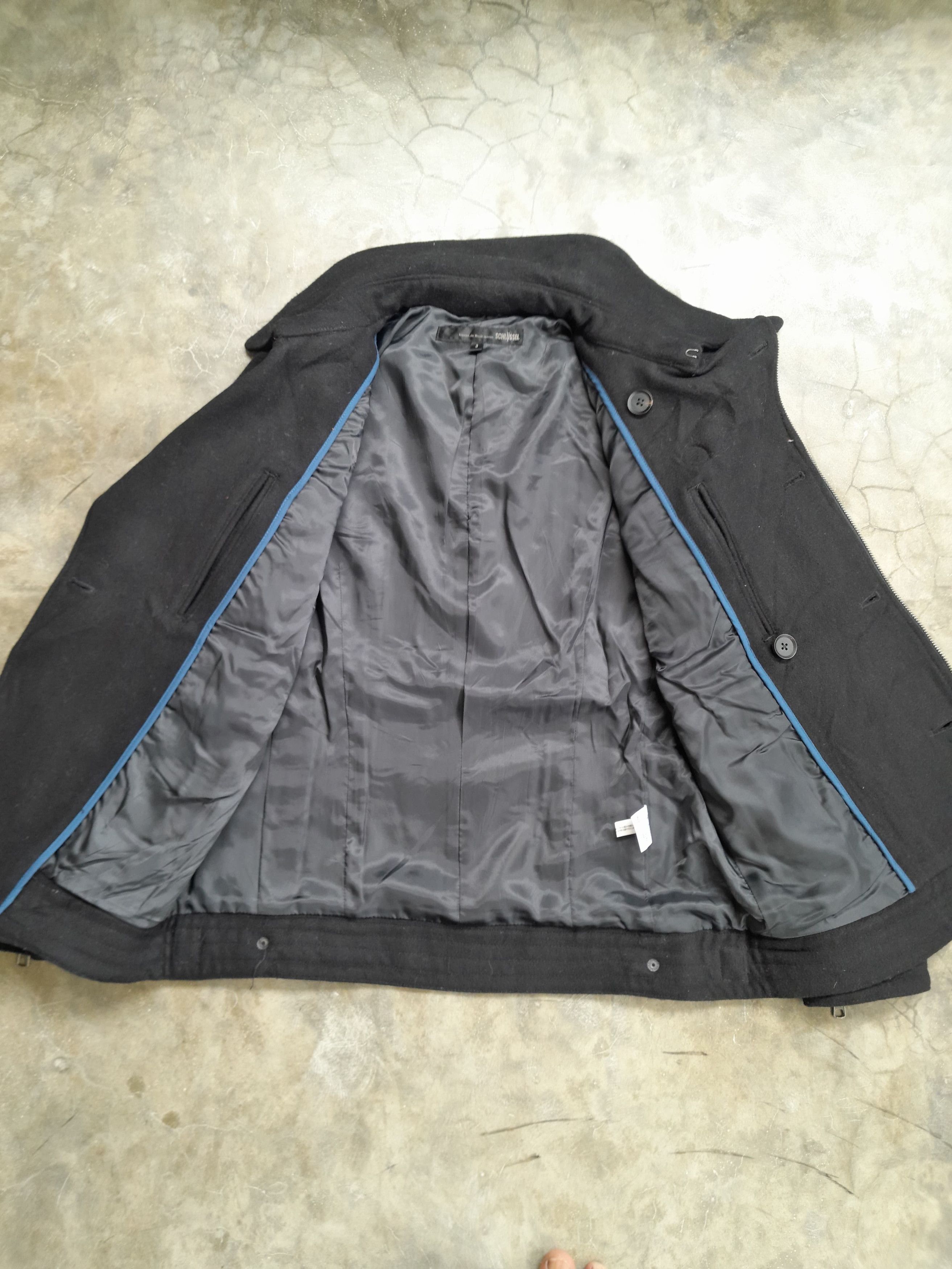 Schlussel 80s Schlussel - Napoleon Wool Black Jacket Balmain Style Size US M / EU 48-50 / 2 - 6 Thumbnail