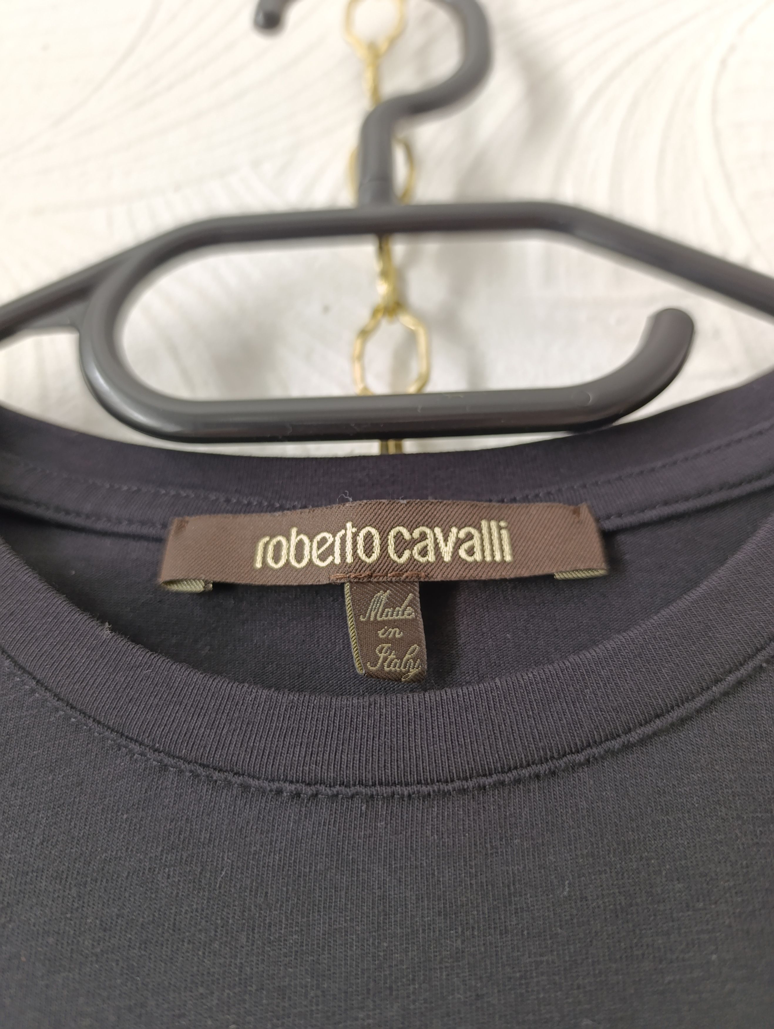 Roberto Cavalli ROBERTO CAVALLI WOMENS T-SHIRT MIRROR SNAKE PRINT Size M / US 6-8 / IT 42-44 - 4 Thumbnail