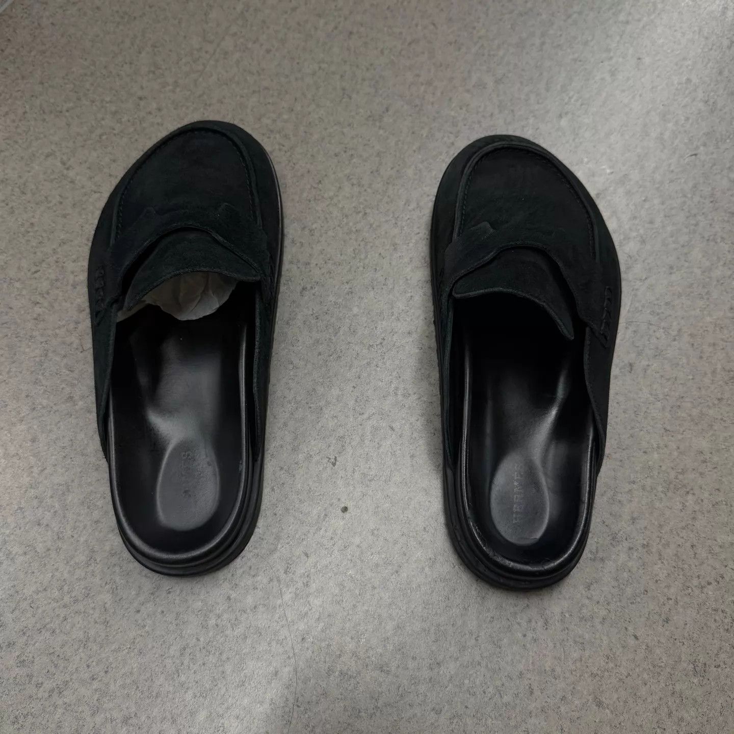 Hermes Hermes Black Mule Slippers 42.5 Excellent Condition Size US 9.5 / EU 42-43 - 8 Thumbnail