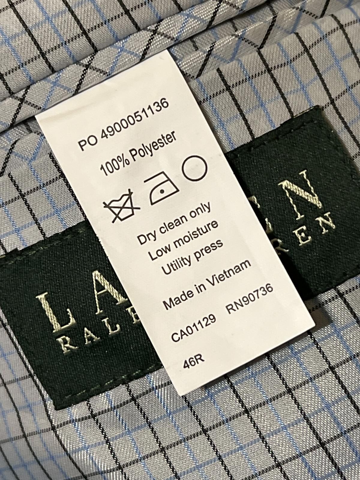 Lauren Ralph Lauren Lauren Ralph Lauraen Men's Black Suit Jacket Blazer 46R EUC Size 46R - 6 Thumbnail